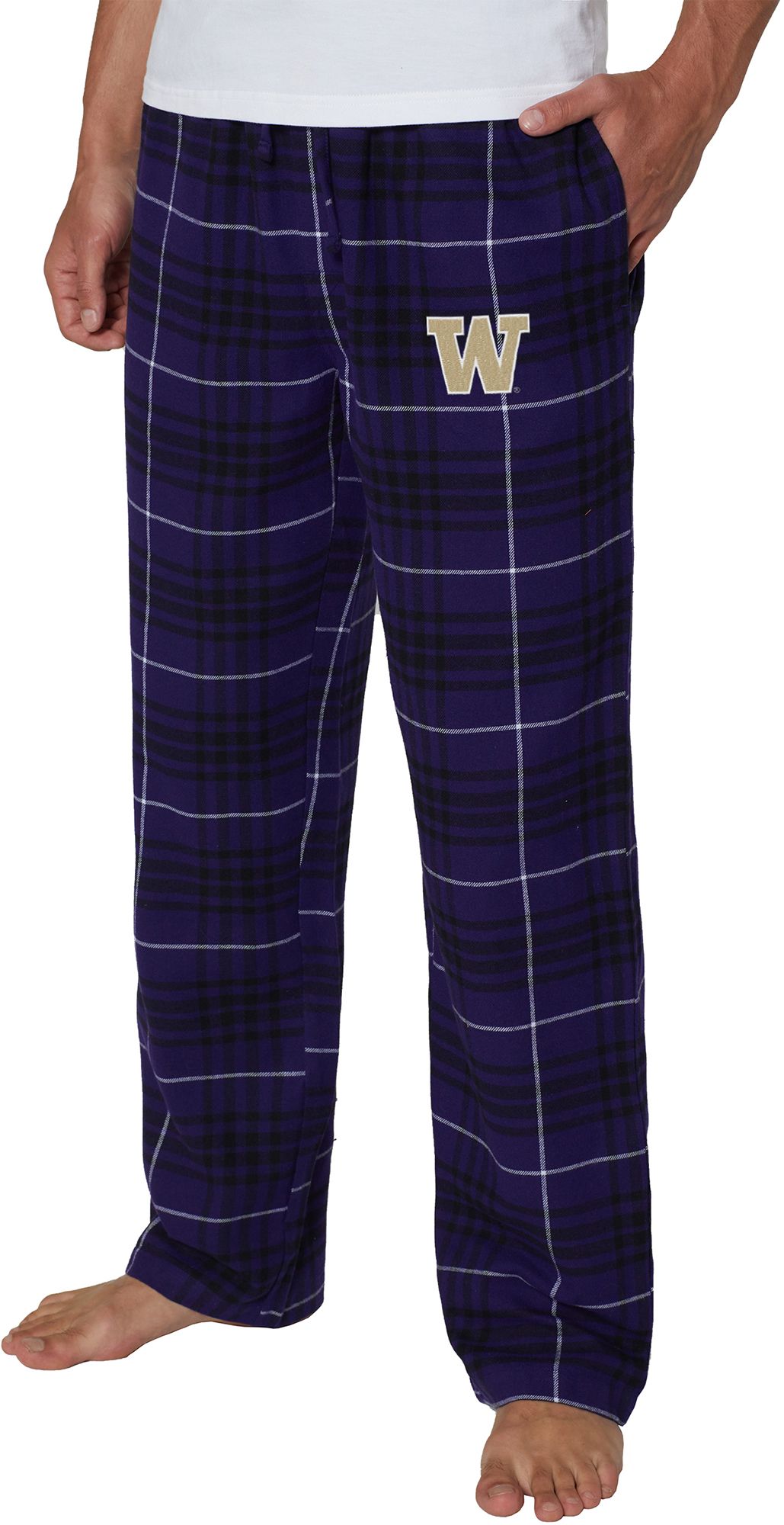 College Concepts Men's Washington Huskies Purple Concord Flannel Pants