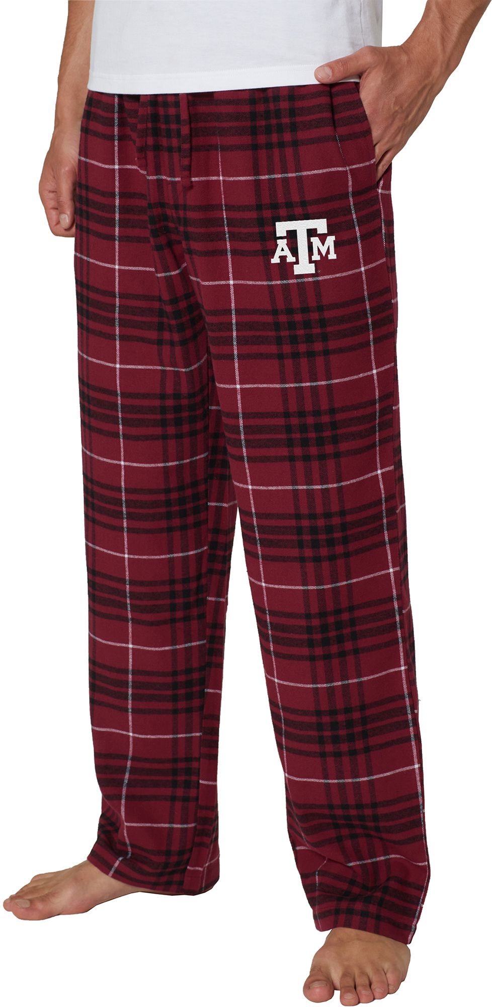 College Concepts Men's Texas A&M Aggies Maroon Concord Flannel Pants