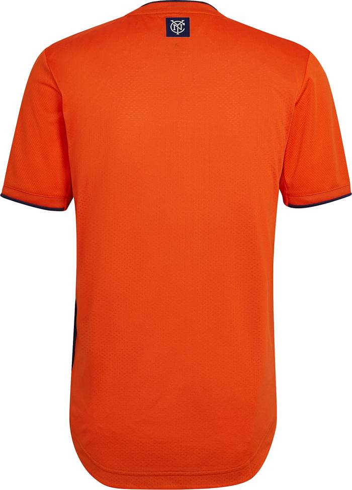 adidas New York City FC 22/23 Away Authentic Jersey - Orange, Men's Soccer