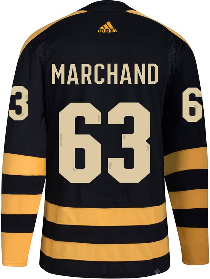 Men's Boston Bruins Brad Marchand Adidas Authentic Jersey - White