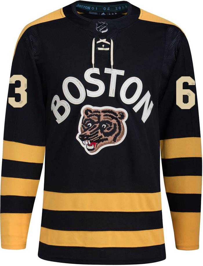 Adidas Boston Bruins Centennial Brad Marchand #63 Home Adizero Authentic Jersey, Men's, Size 50, Black