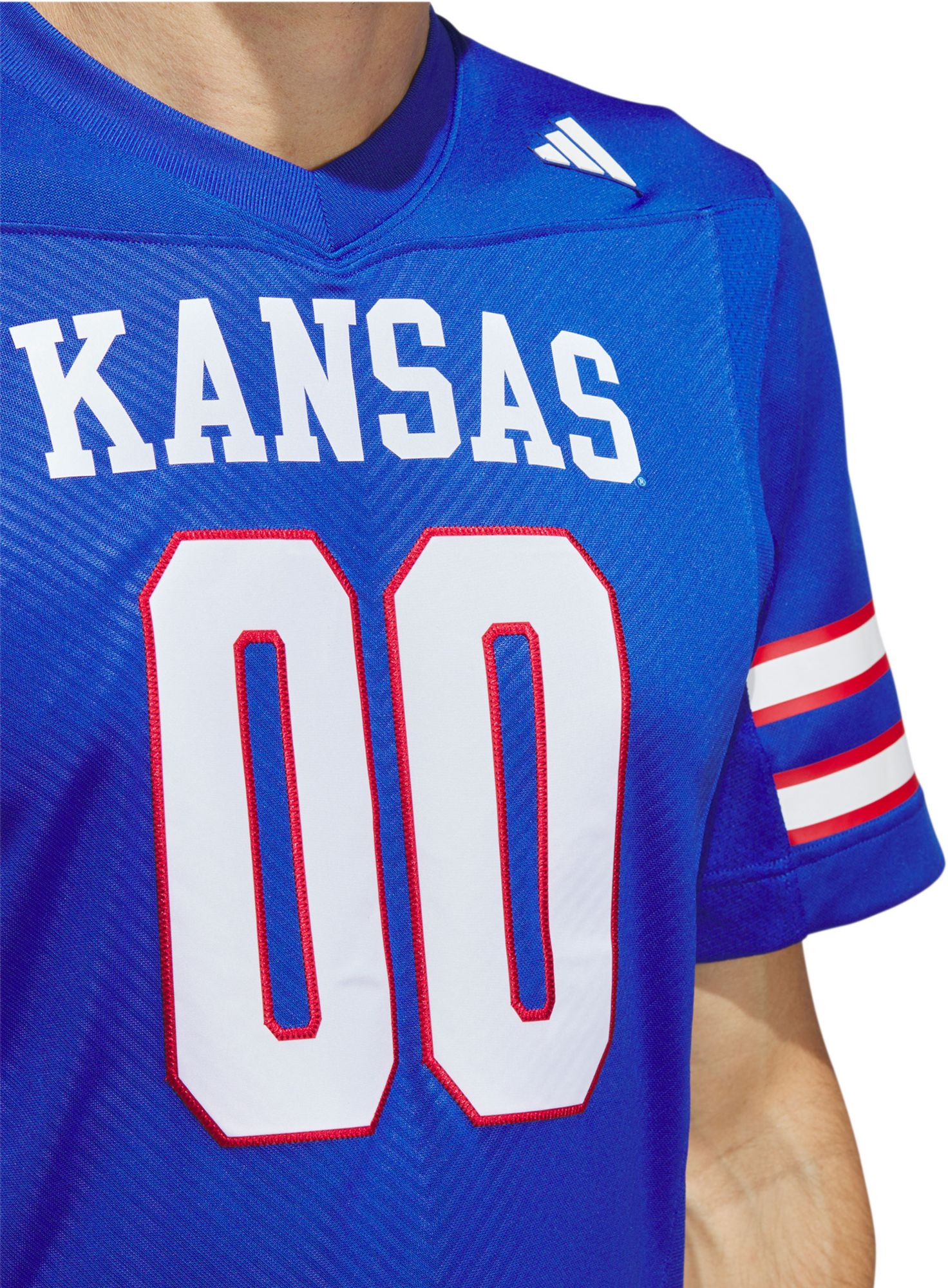 adidas Men's Kansas Jayhawks Blue Premier Replica Football Jersey product image