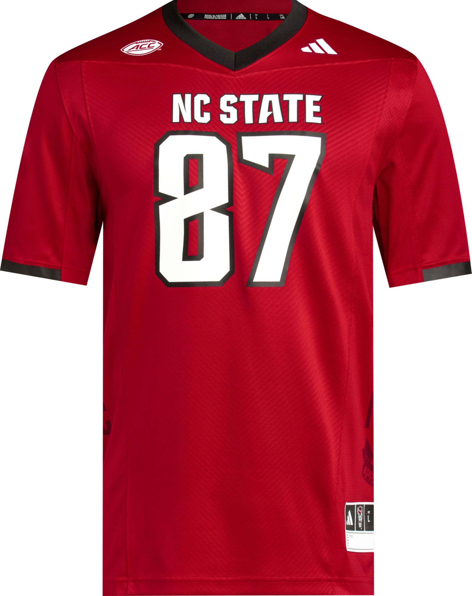 adidas Men's NC State Wolfpack Red Premier Replica Football Jersey product image