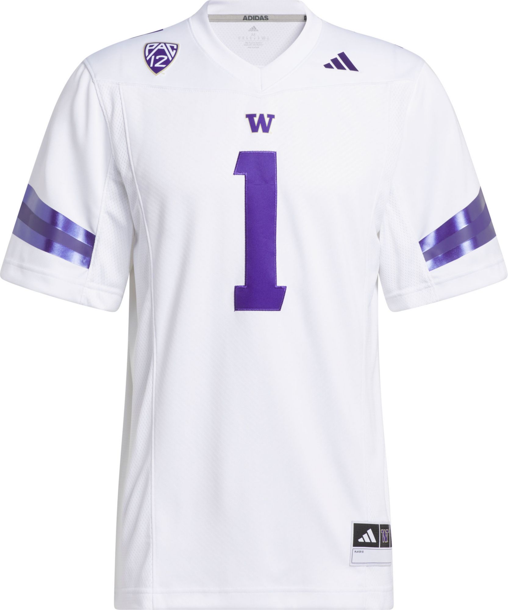 adidas Men's Washington Huskies White Premier Replica Football Jersey product image