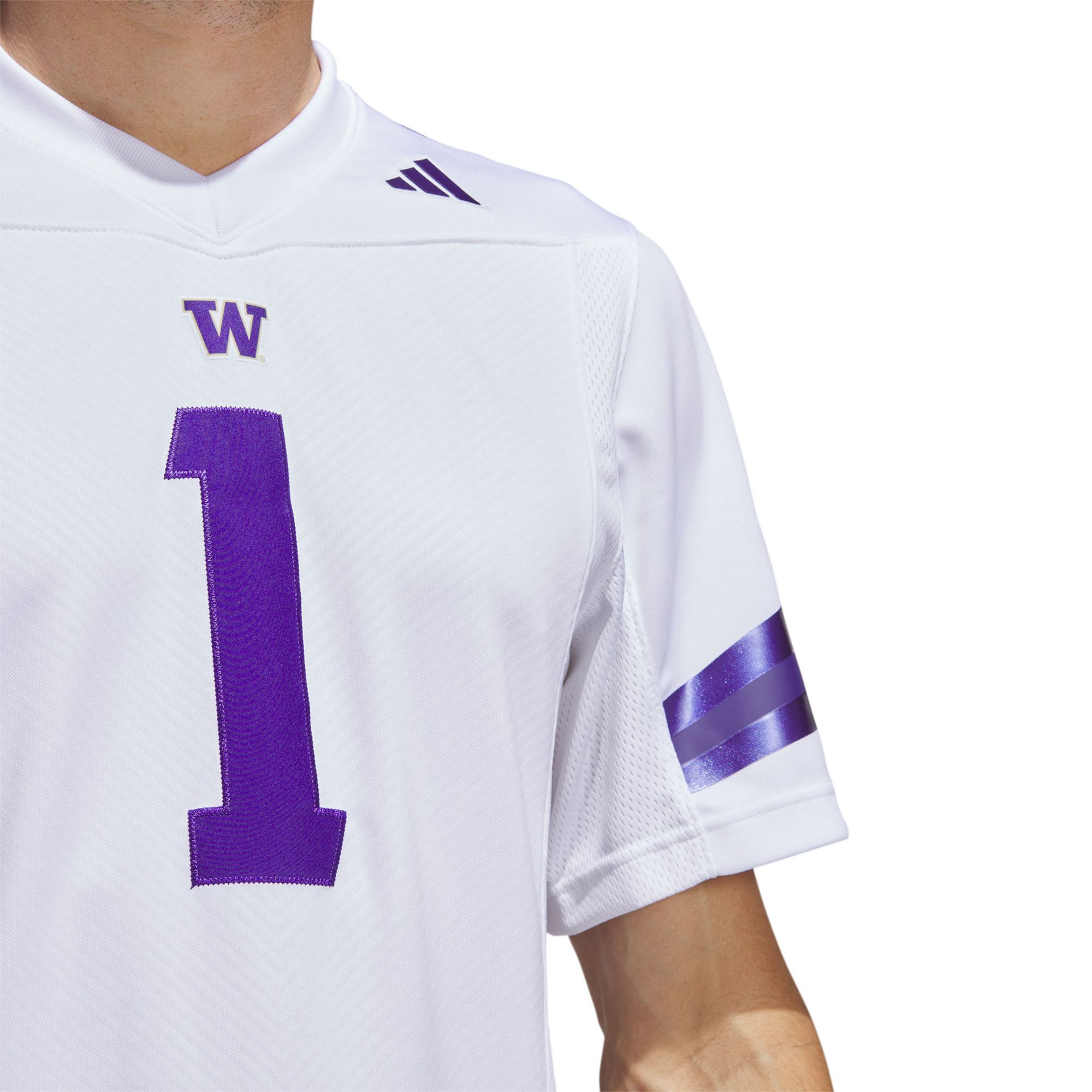 adidas Men's Washington Huskies White Premier Replica Football Jersey product image