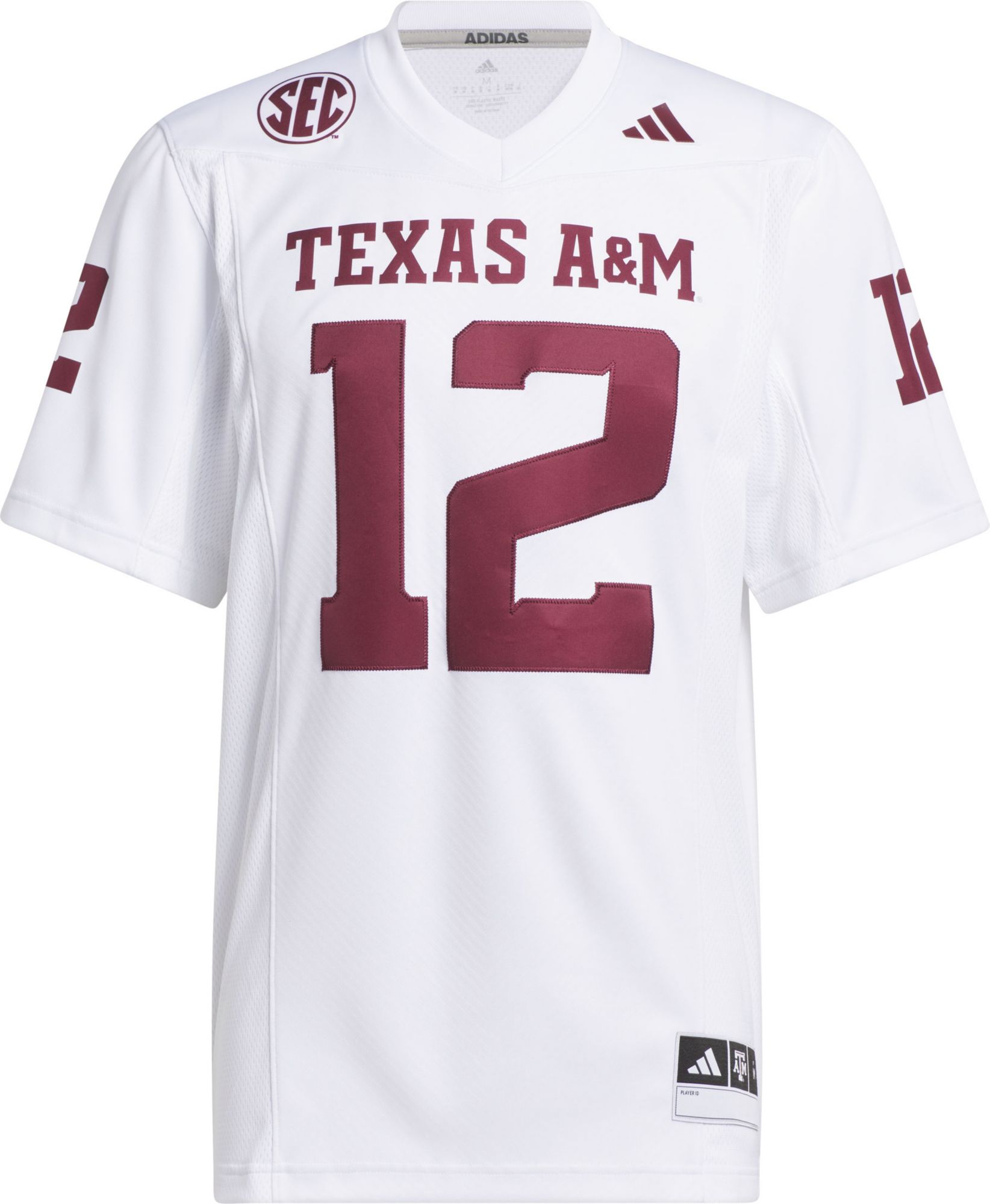 adidas Men's Texas A&M Aggies White Premier Replica Football Jersey product image