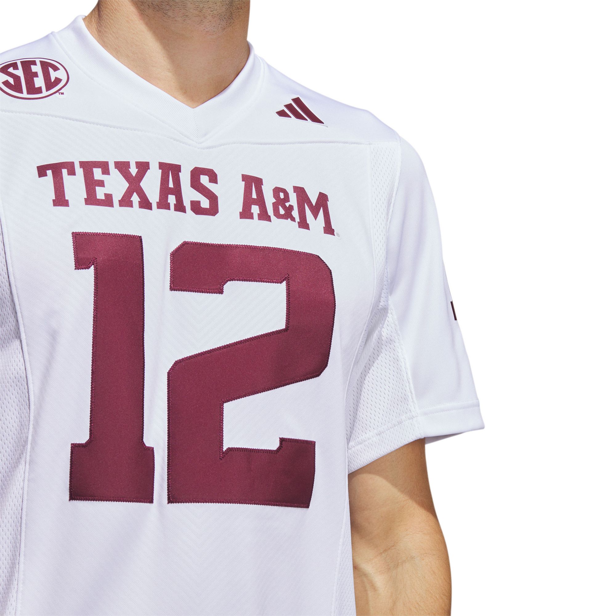 adidas Men's Texas A&M Aggies White Premier Replica Football Jersey product image