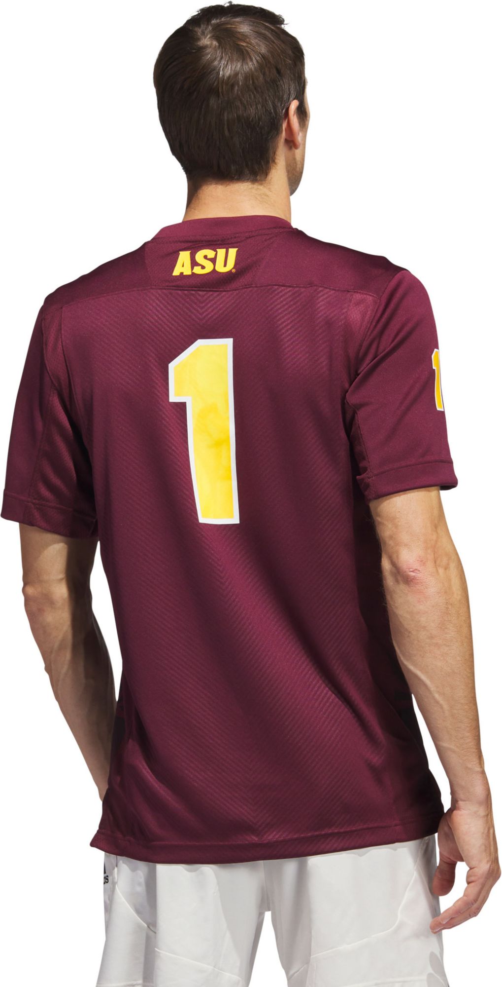 adidas Men's Arizona State Sun Devils Maroon Premier Replica Football Jersey product image
