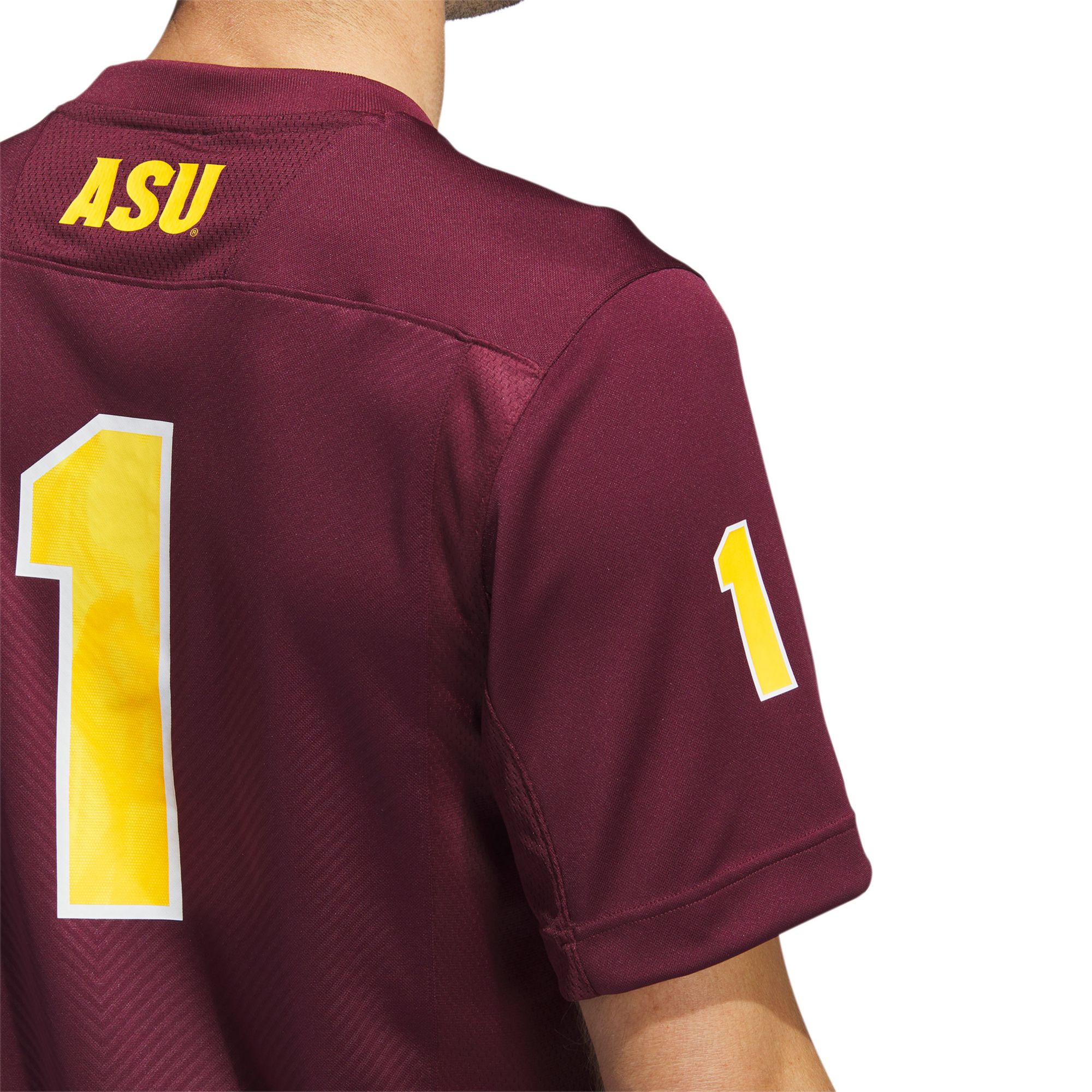 adidas Men's Arizona State Sun Devils Maroon Premier Replica Football Jersey product image