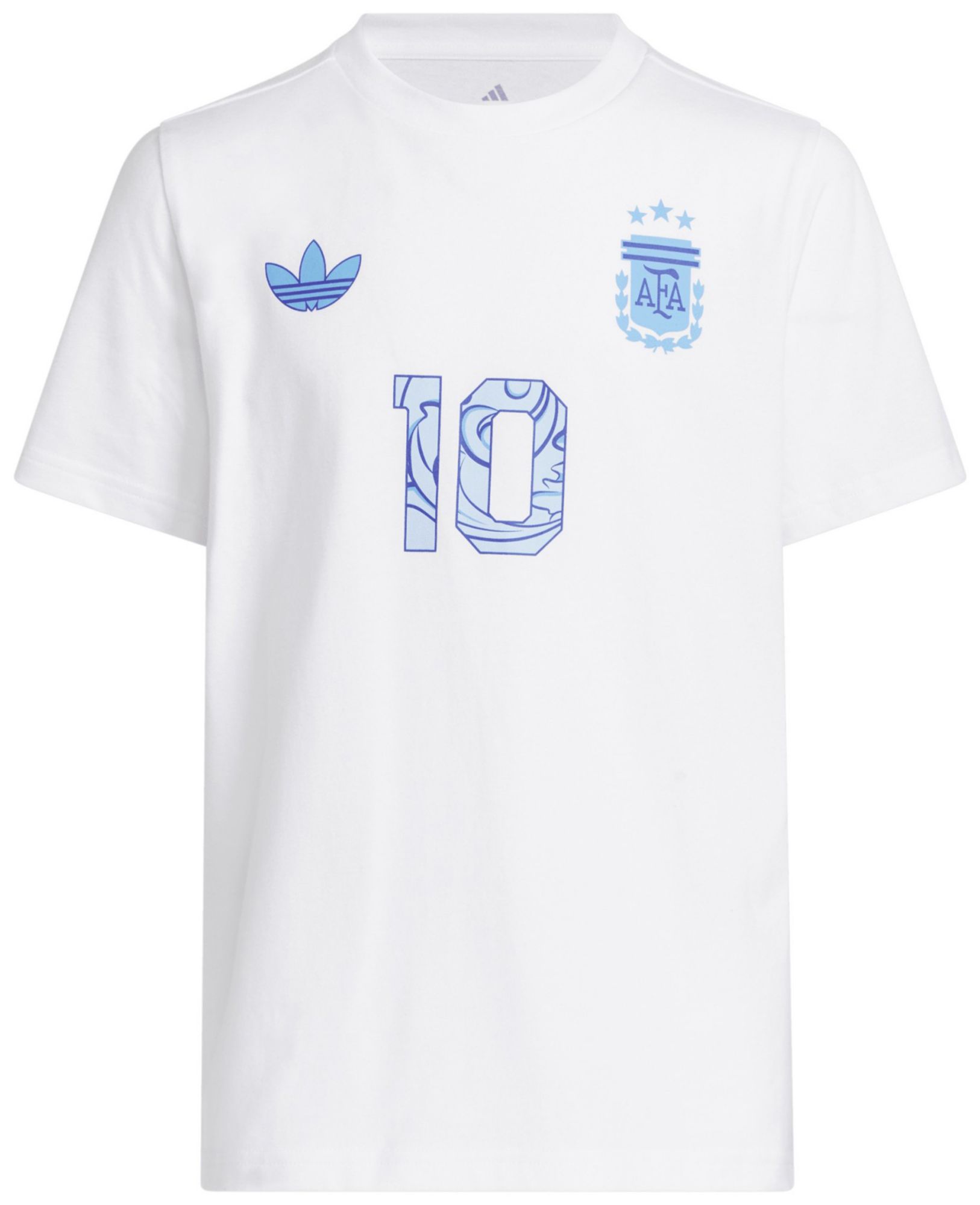 adidas Youth Argentina Lionel Messi #10 White 2026 Away Jersey product image