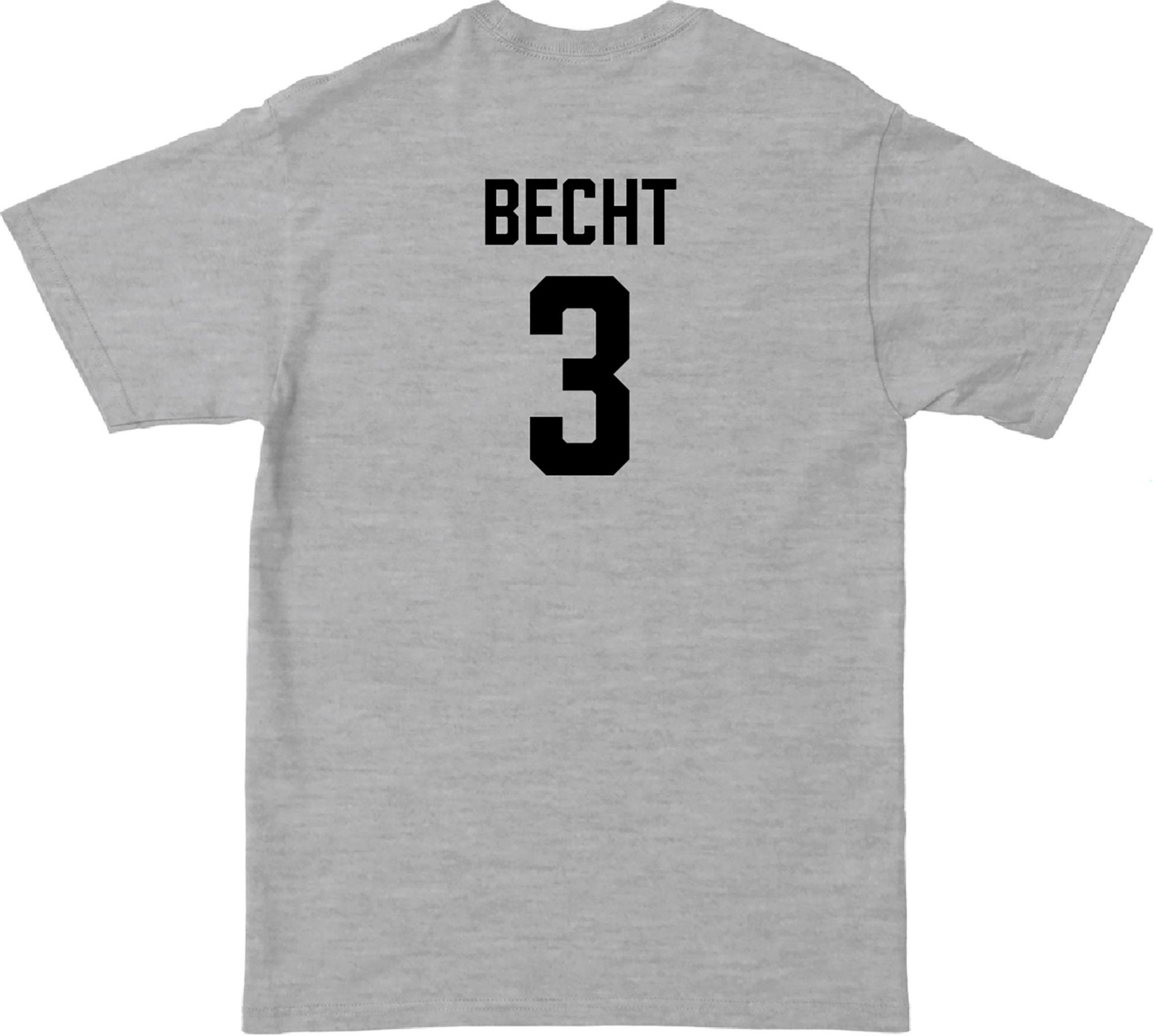 Campus Ink Men's Iowa State Cyclones Rocco Becht #3 Grey Vintage T-Shirt product image