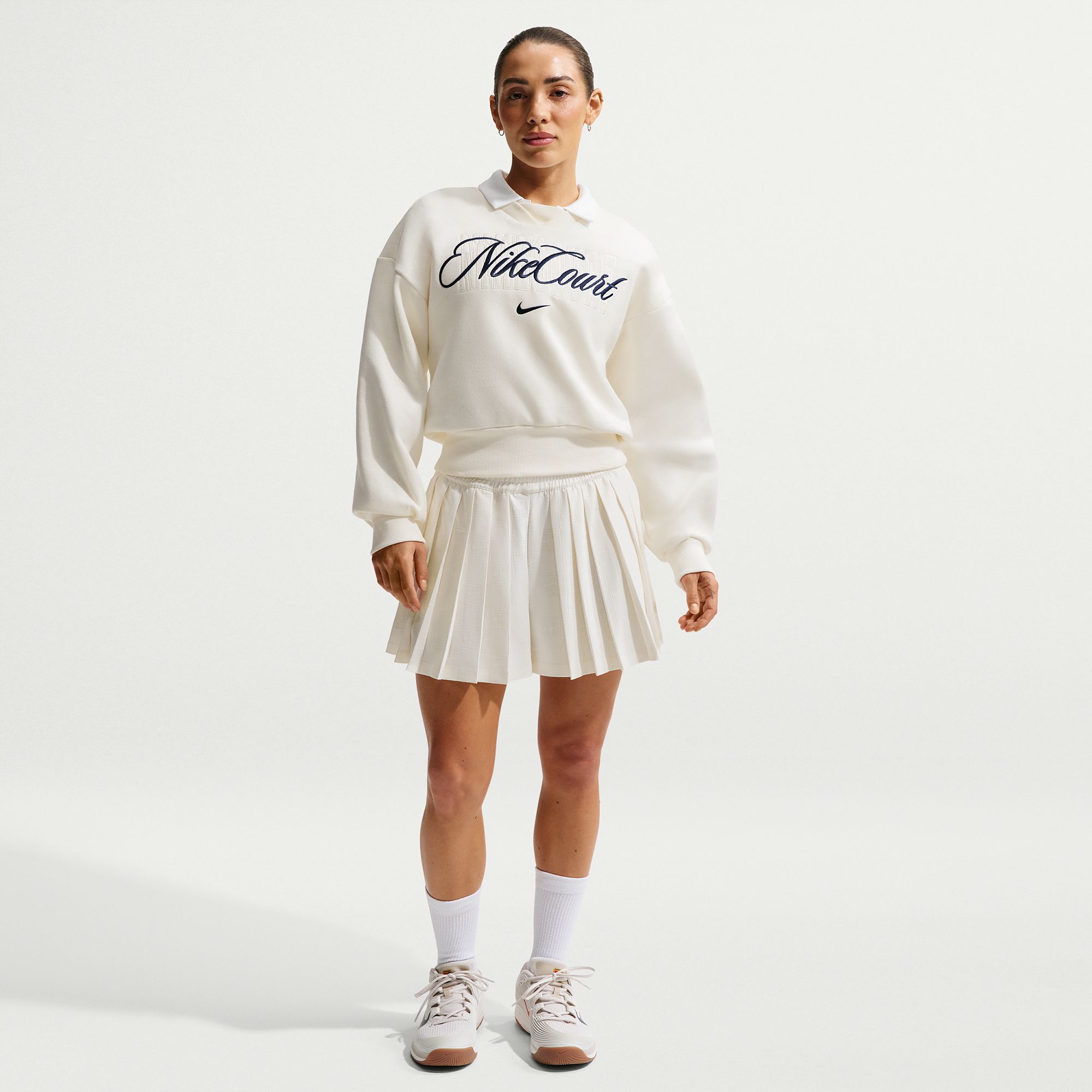 Nike Women's Court Collection French Terry Crewneck Tennis Shirt product image