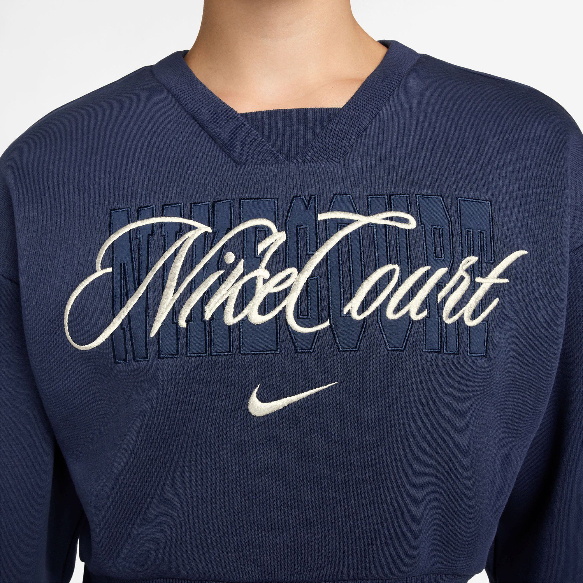 Nike Women's Court Collection French Terry Crewneck Tennis Shirt product image