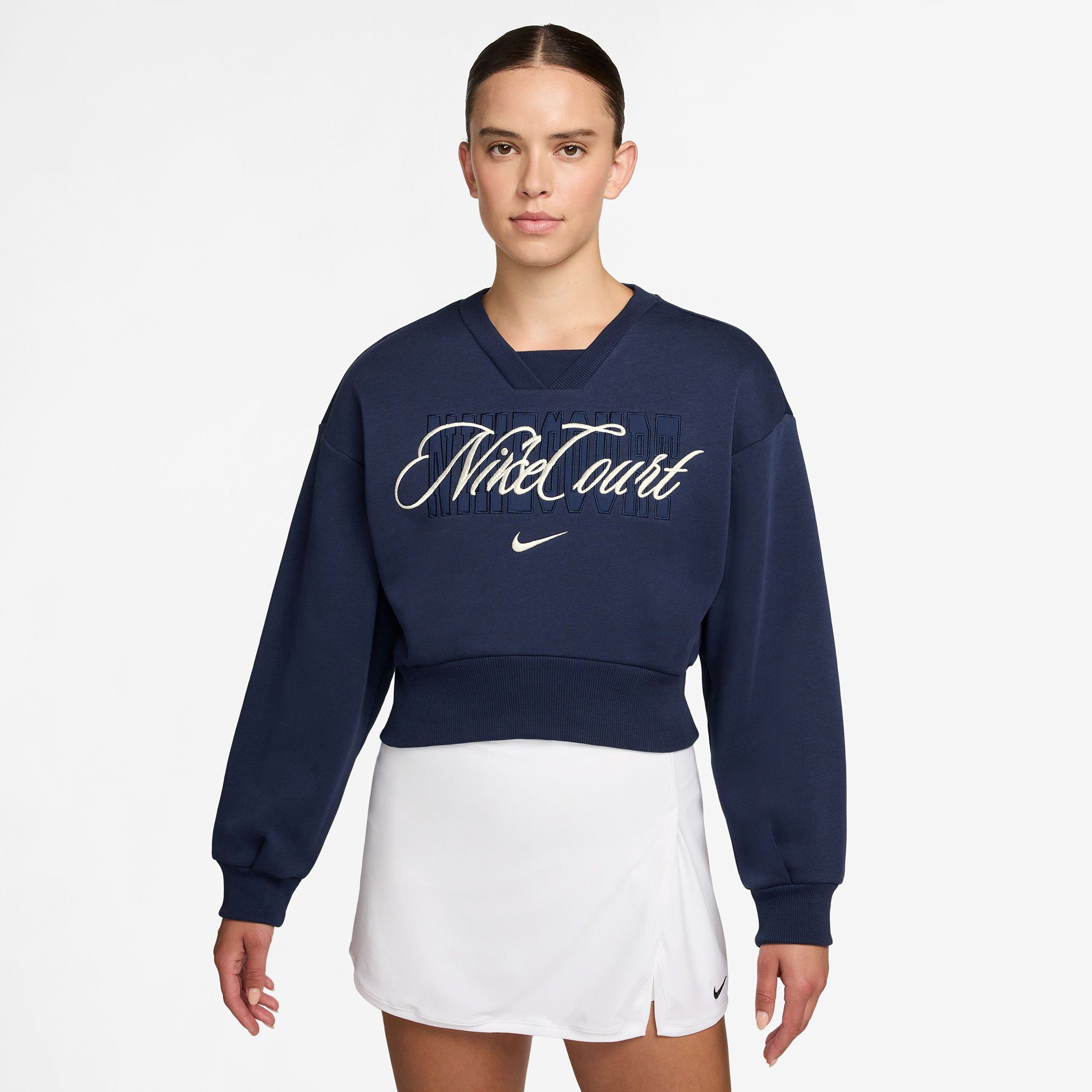 Nike Women's Court Collection French Terry Crewneck Tennis Shirt product image