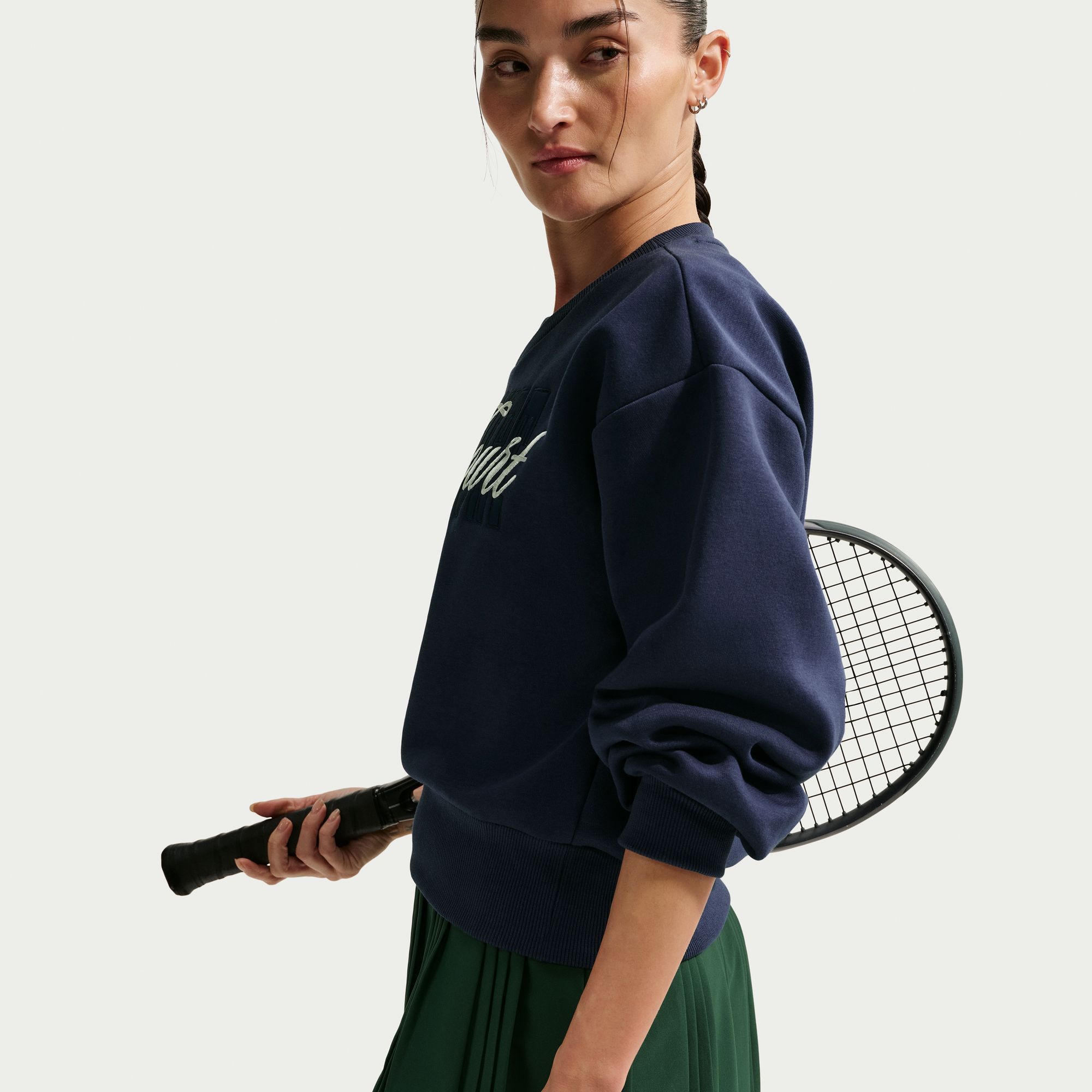 Nike Women's Court Collection French Terry Crewneck Tennis Shirt product image