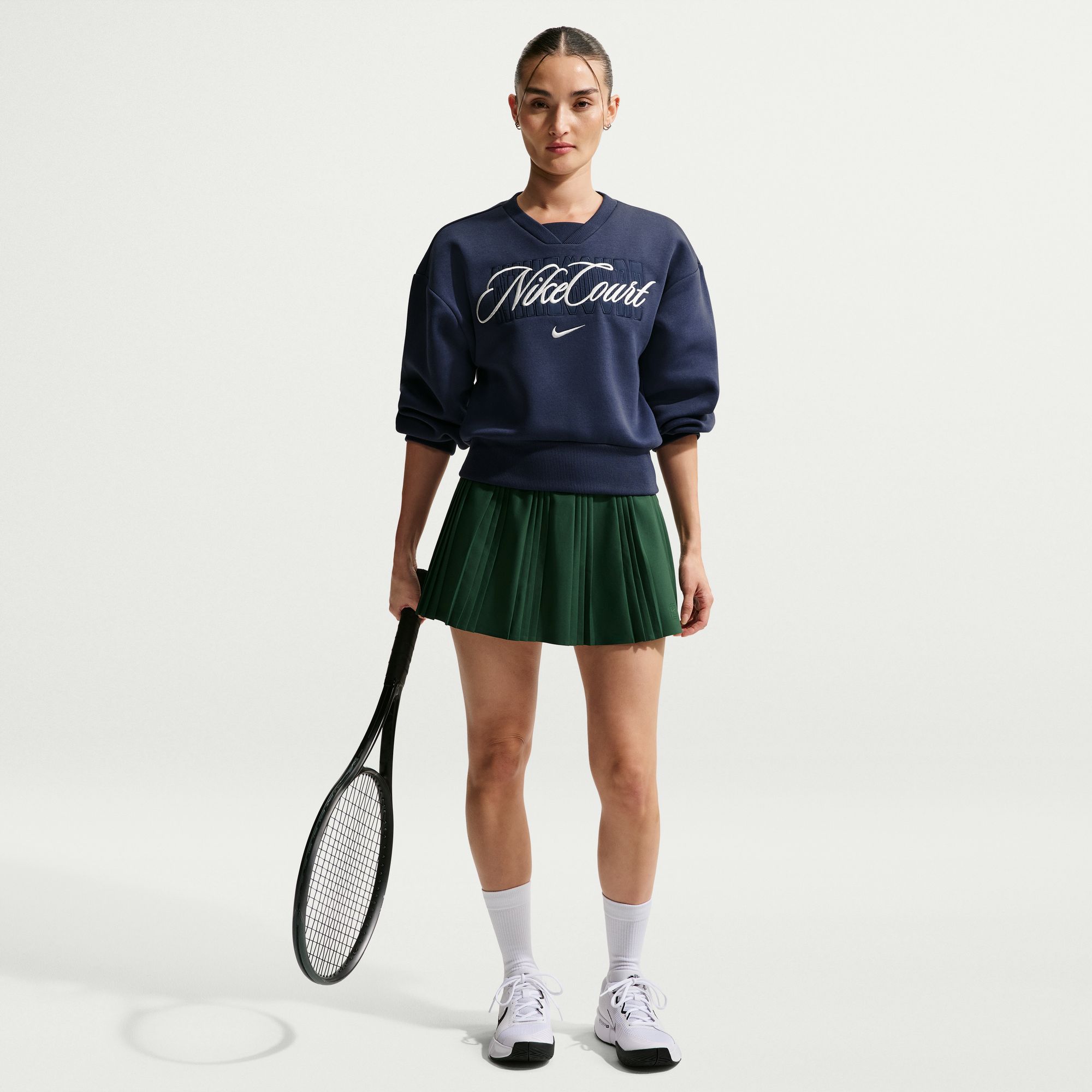 Nike Women's Court Collection French Terry Crewneck Tennis Shirt product image