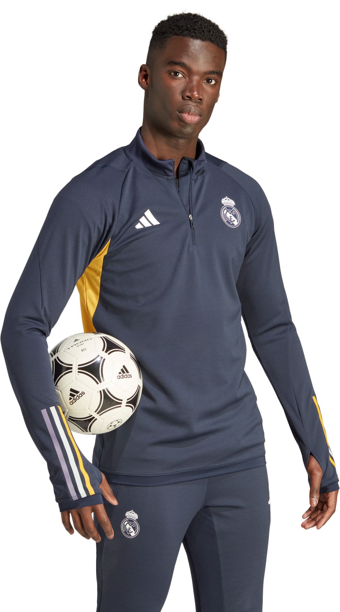 adidas Real Madrid 2023 Navy Training Quarter-Zip Pullover Shirt product image