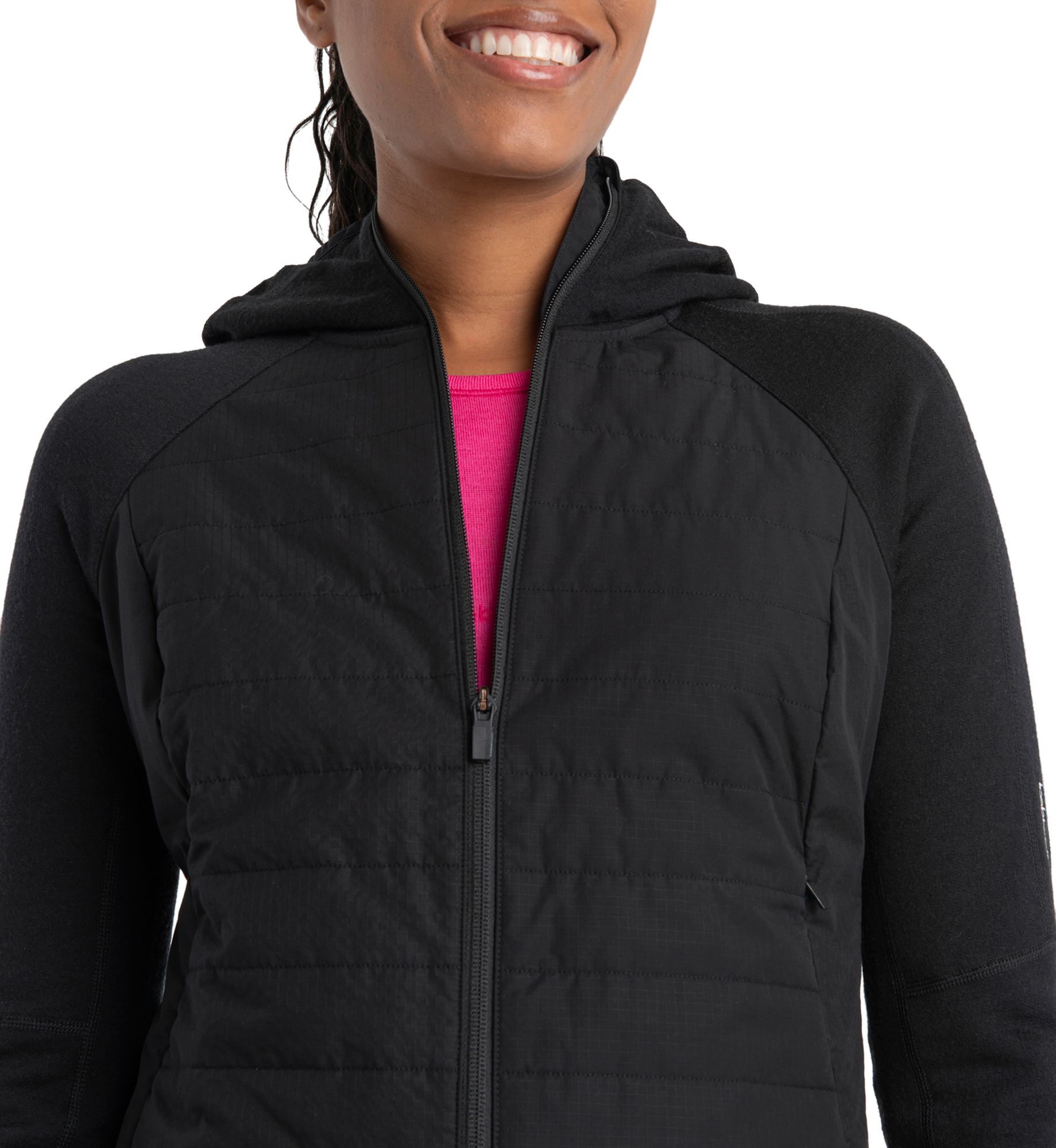 icebreaker Women's Merino Quantum Hybrid Long Sleeve Full-Zip Hoodie product image