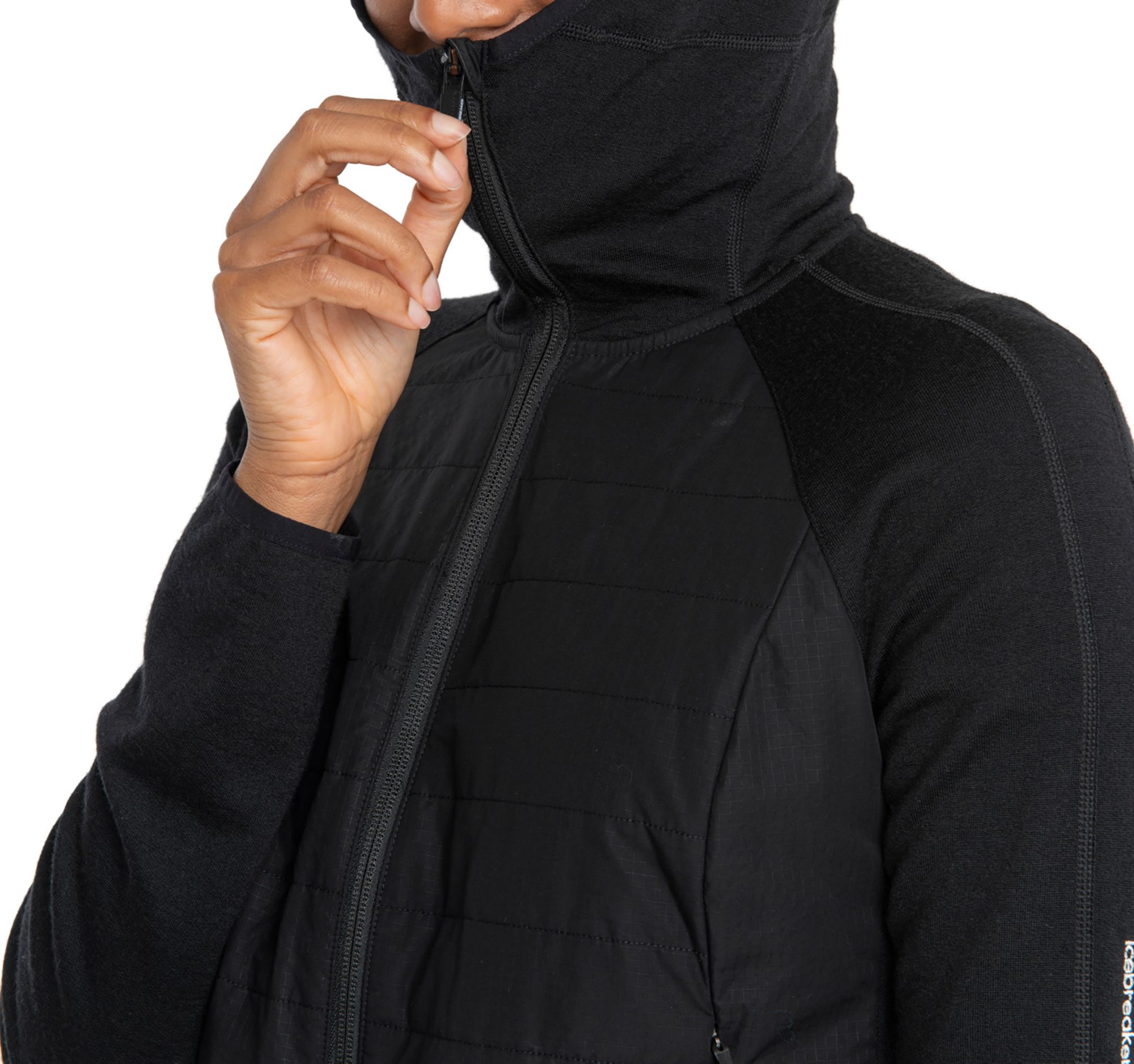 icebreaker Women's Merino Quantum Hybrid Long Sleeve Full-Zip Hoodie product image