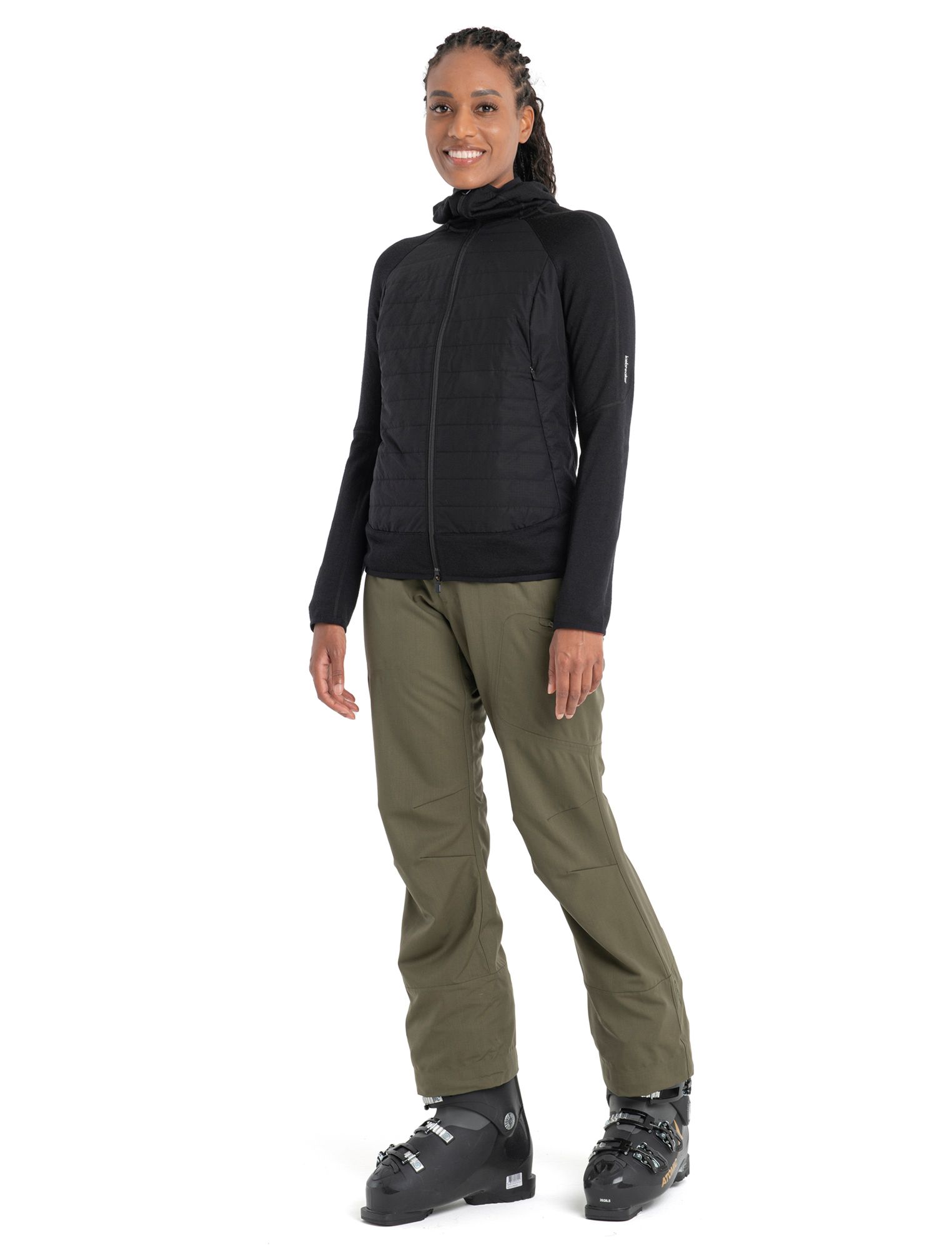 icebreaker Women's Merino Quantum Hybrid Long Sleeve Full-Zip Hoodie product image