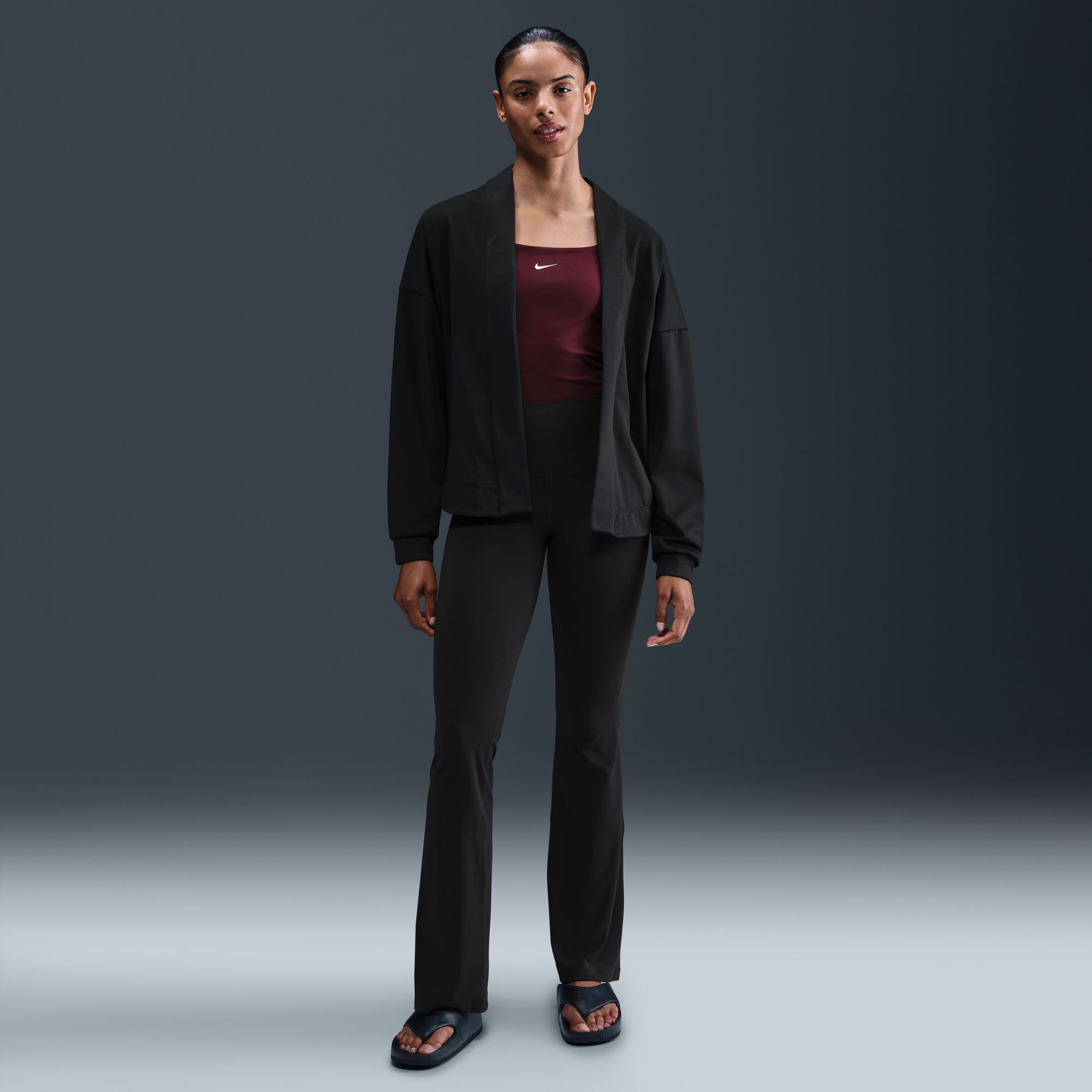 Nike Women's Zenvy Dri-FIT Long-Sleeve Cardigan product image