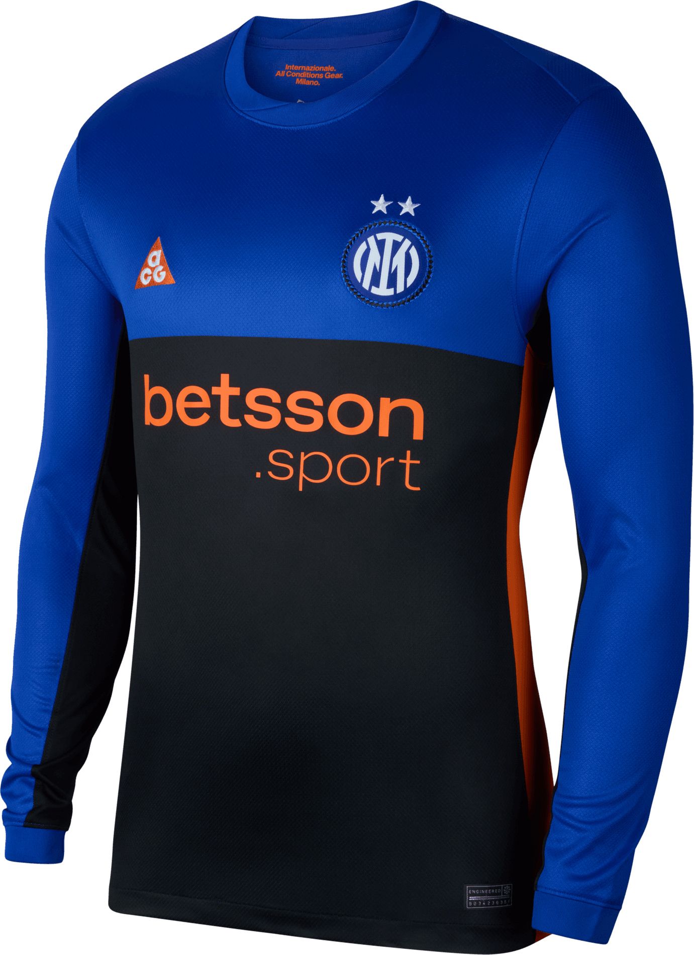 Nike Adult Inter Milan 2025-26 ACG Fourth Hyper Blue Replica Long Sleeve Jersey product image