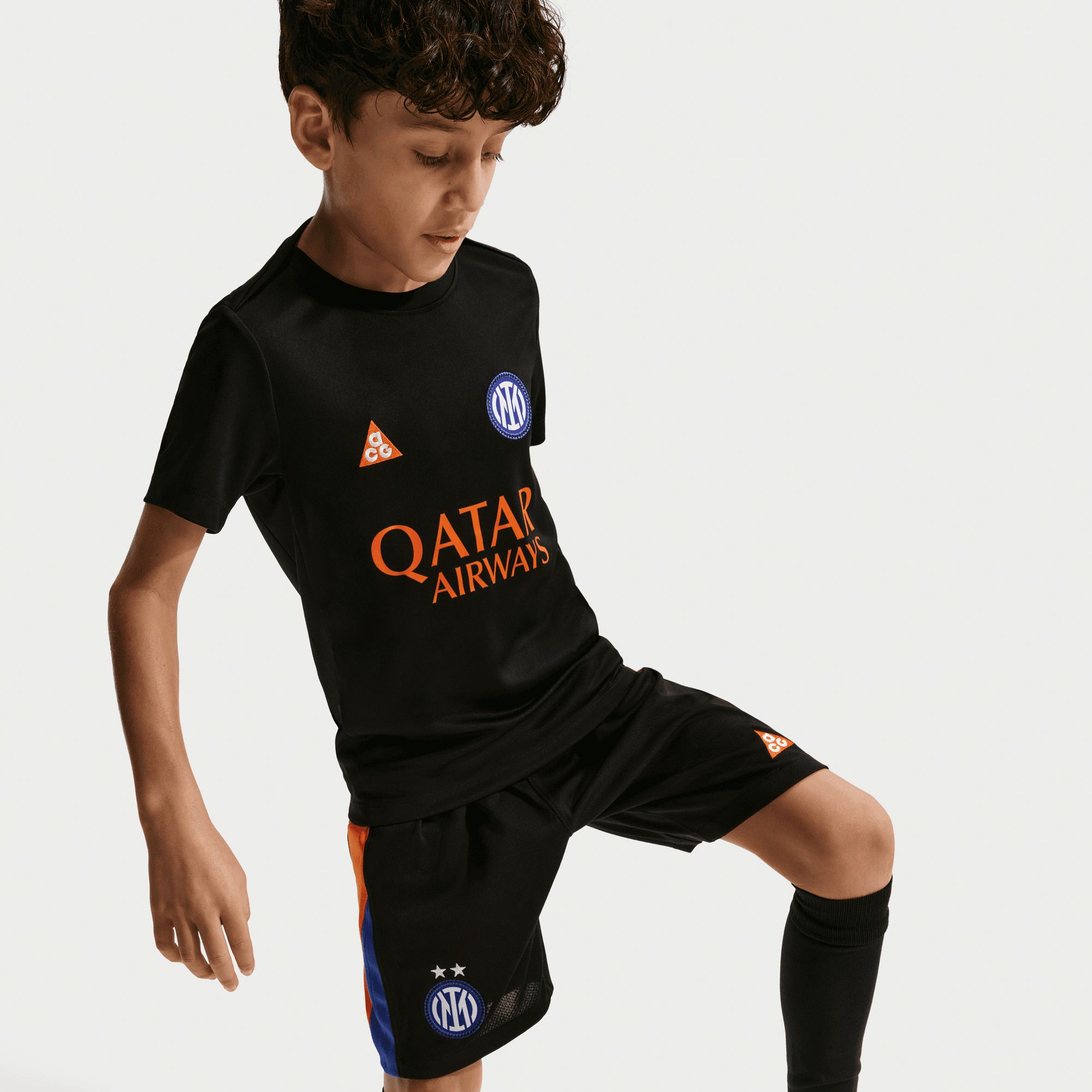 Nike Youth Inter Milan 2025-26 ACG-26 Black Prematch Jersey product image