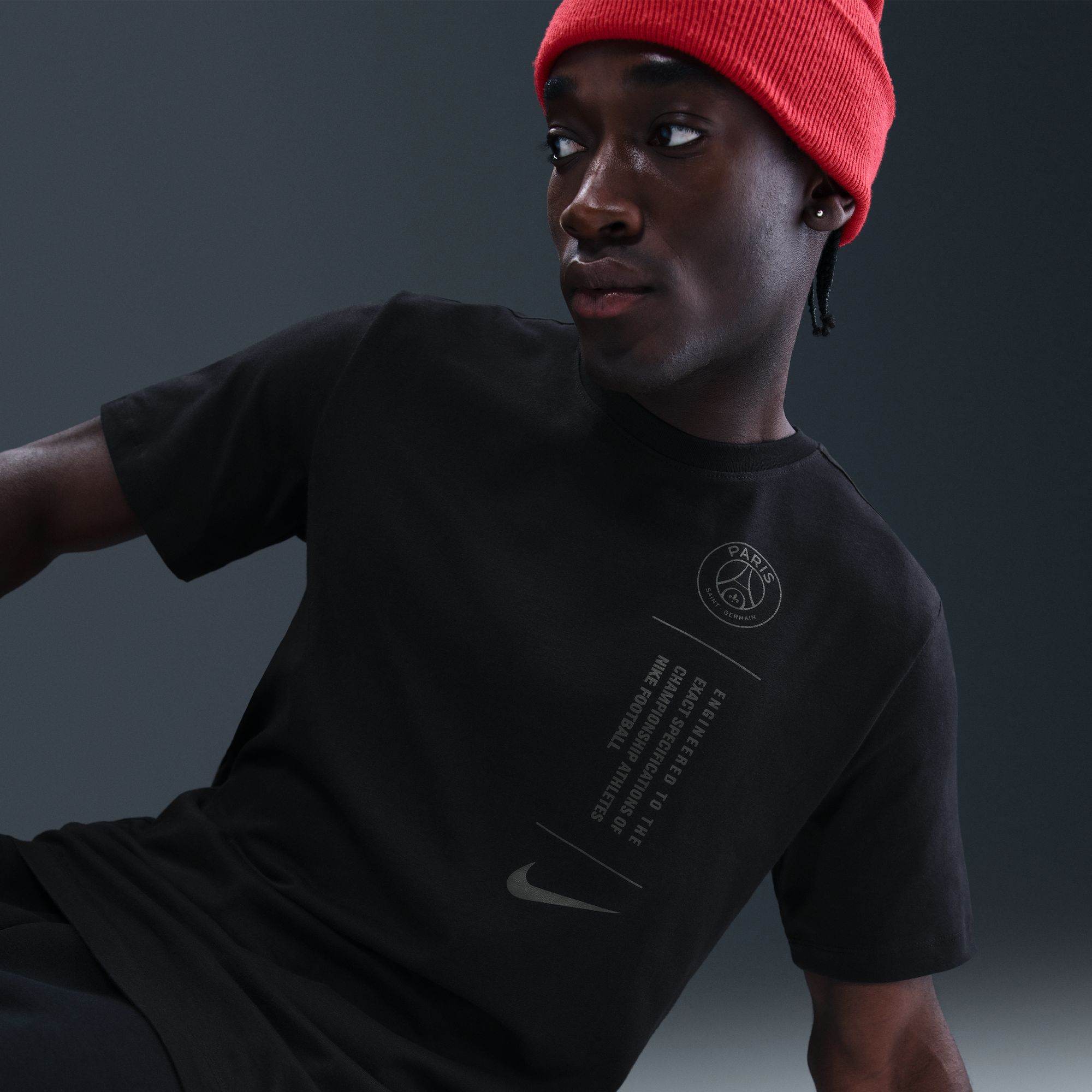 Nike Adult Paris Saint-Germain 2025-26 Futbol Black T-Shirt product image