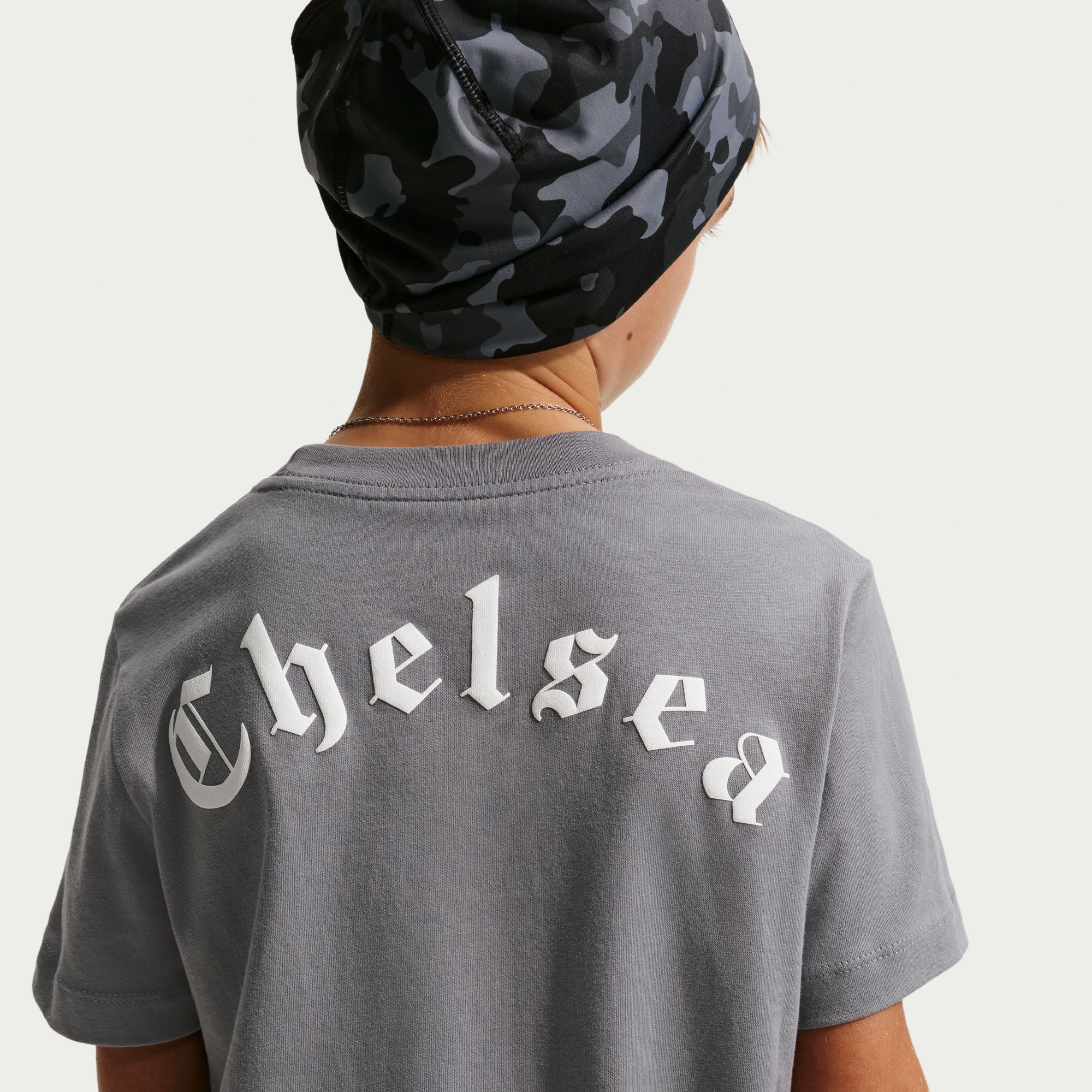 Nike Youth Chelsea FC Cool Gray 2025 Peak T-Shirt product image