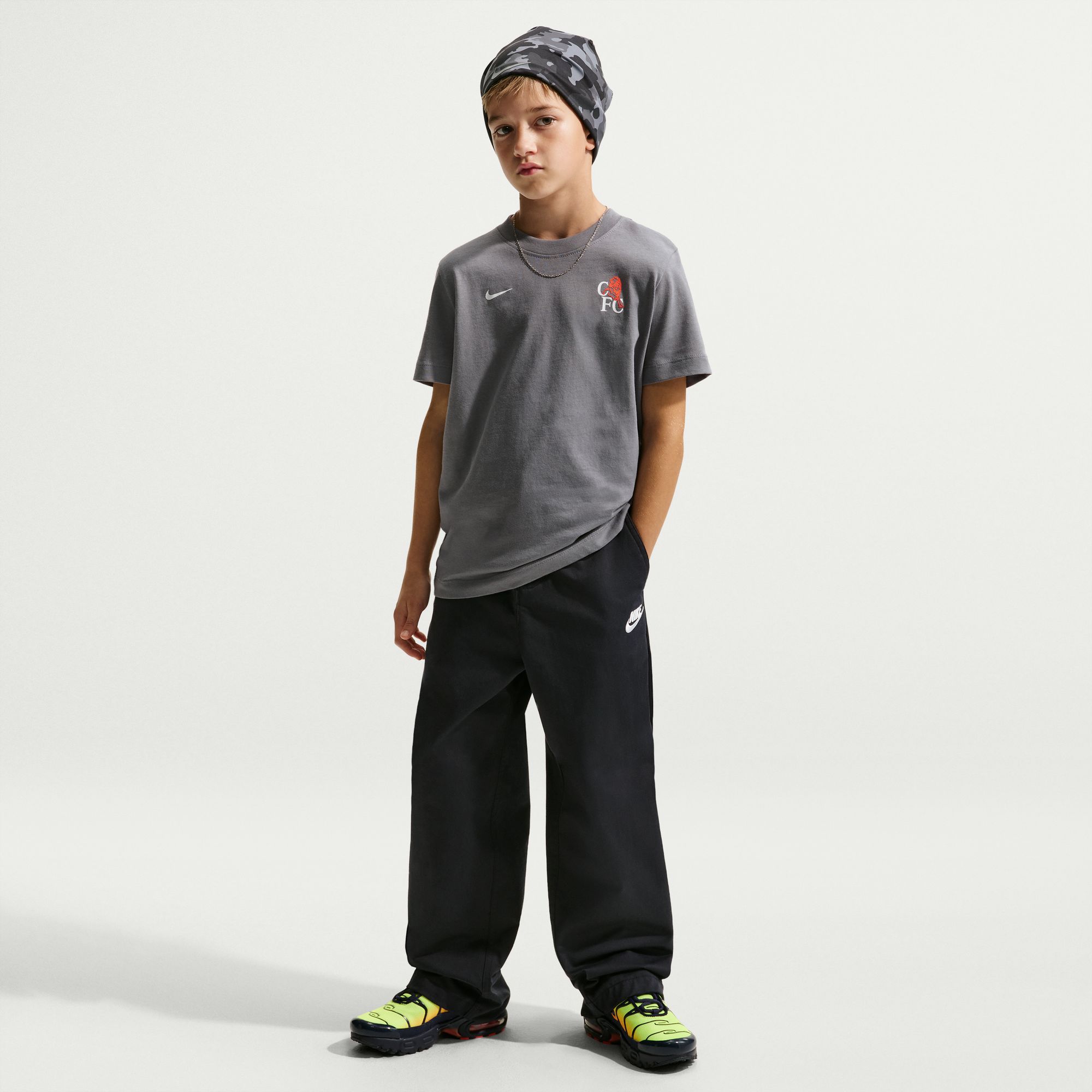 Nike Youth Chelsea FC Cool Gray 2025 Peak T-Shirt product image