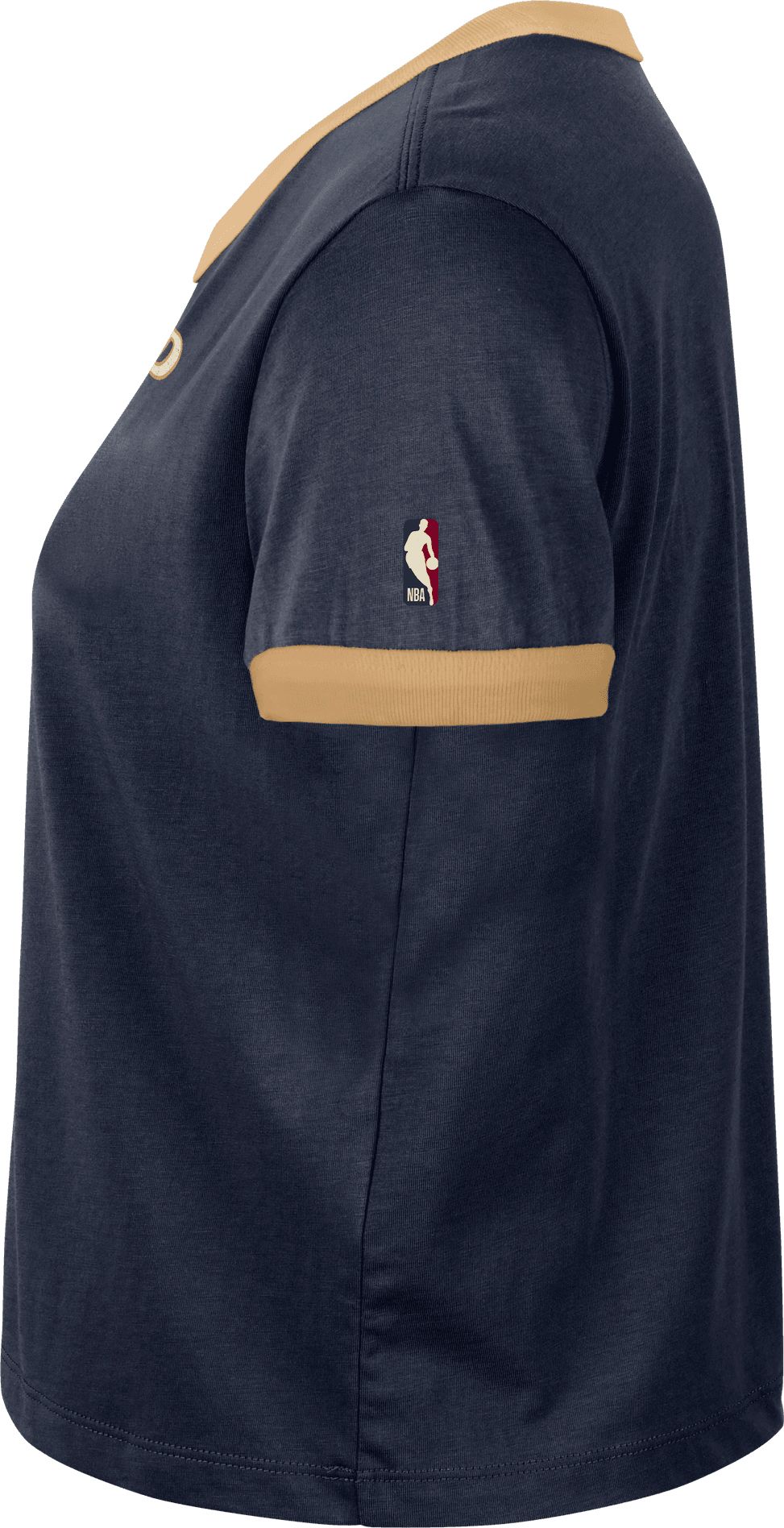 Nike Women's Cleveland Cavaliers Navy Hardwood Classics Ringer T-Shirt product image