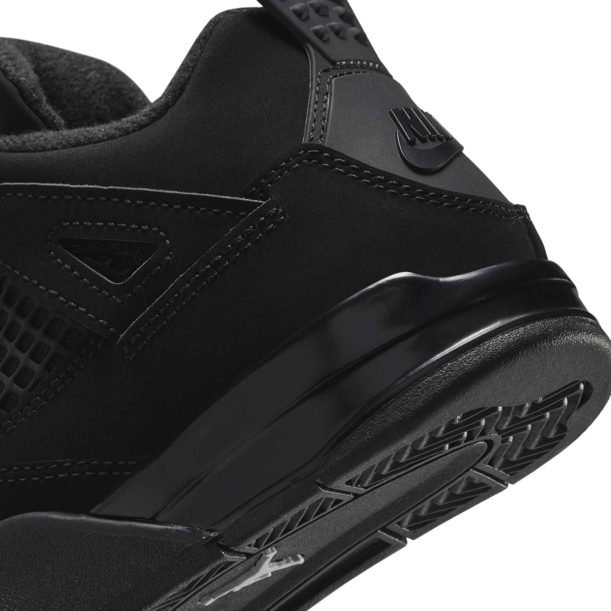 Air Jordan Kids' Preschool 4 Retro 'Black Cat' Basketball Shoes product image