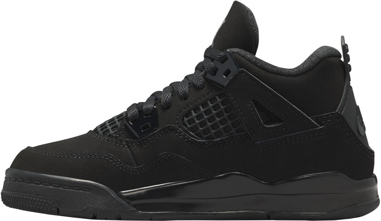 Air Jordan Kids' Preschool 4 Retro 'Black Cat' Basketball Shoes product image