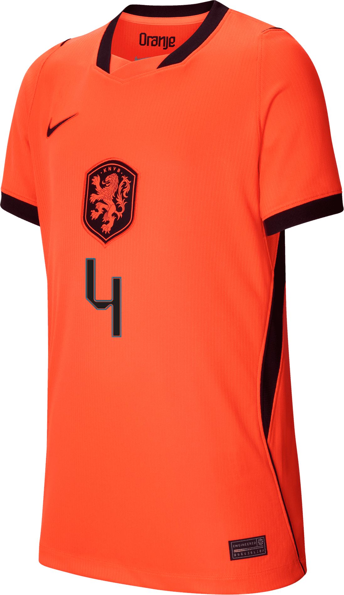 Nike Youth Netherlands Virgil Van Djik #4 2026 Home Replica Jersey product image
