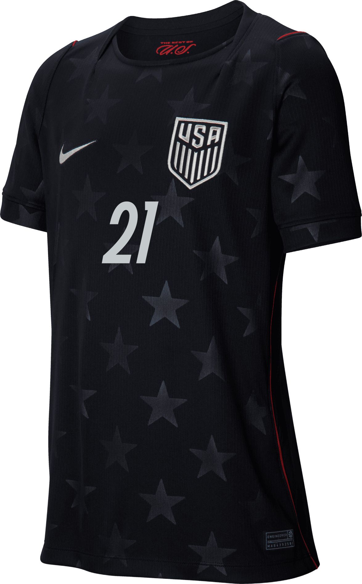 Nike Youth USMNT Timothy Weah #21 2026 Away Replica Jersey product image