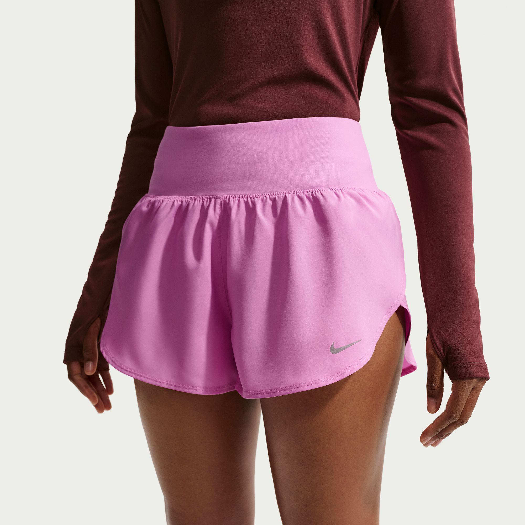 Nike Women's Flow Dri-FIT Mid-Rise Running Shorts product image
