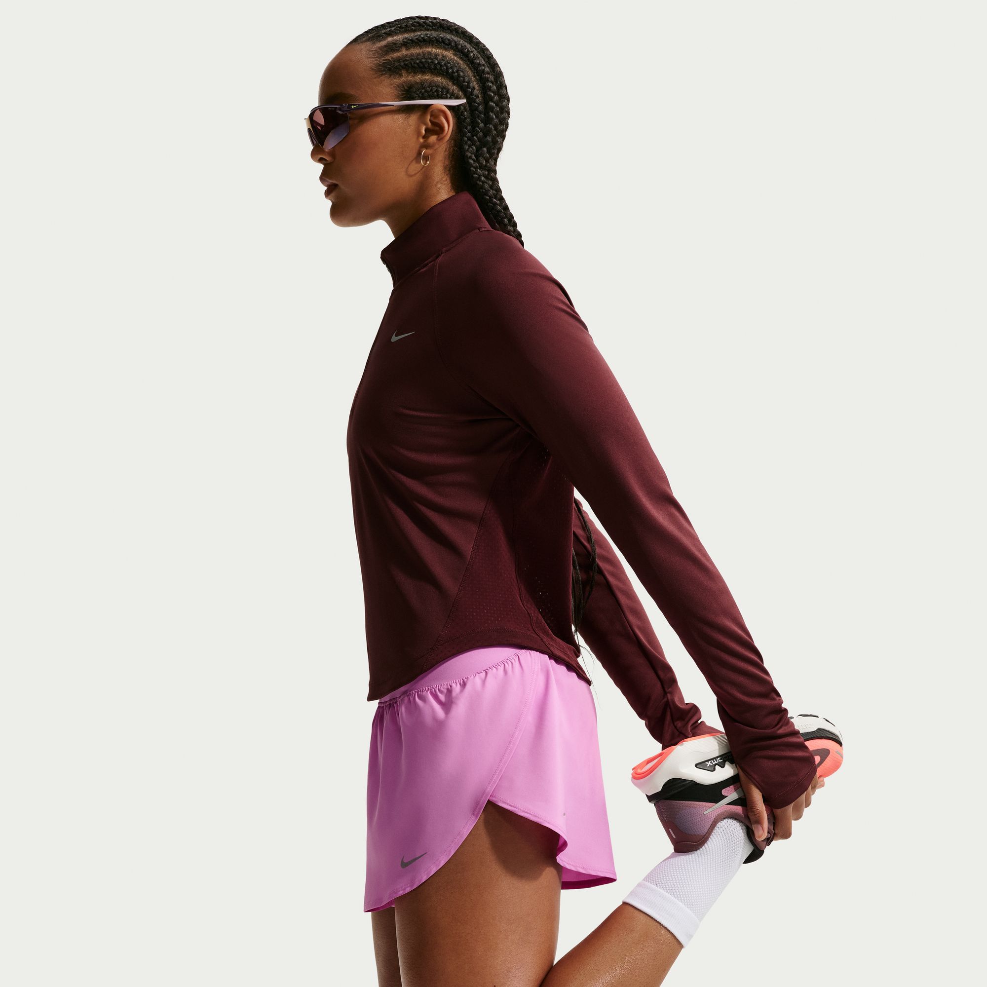 Nike Women's Flow Dri-FIT Mid-Rise Running Shorts product image