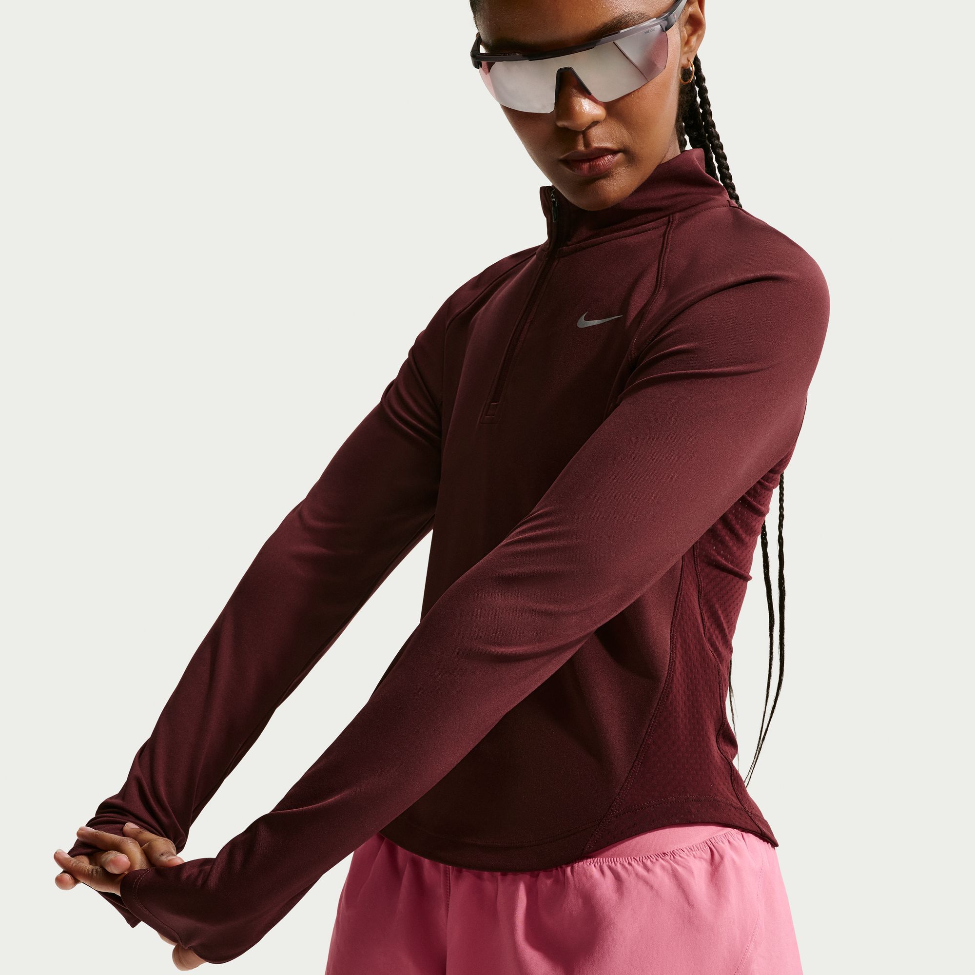 Nike Women's Flow Dri-FIT Mid-Rise Running Shorts product image