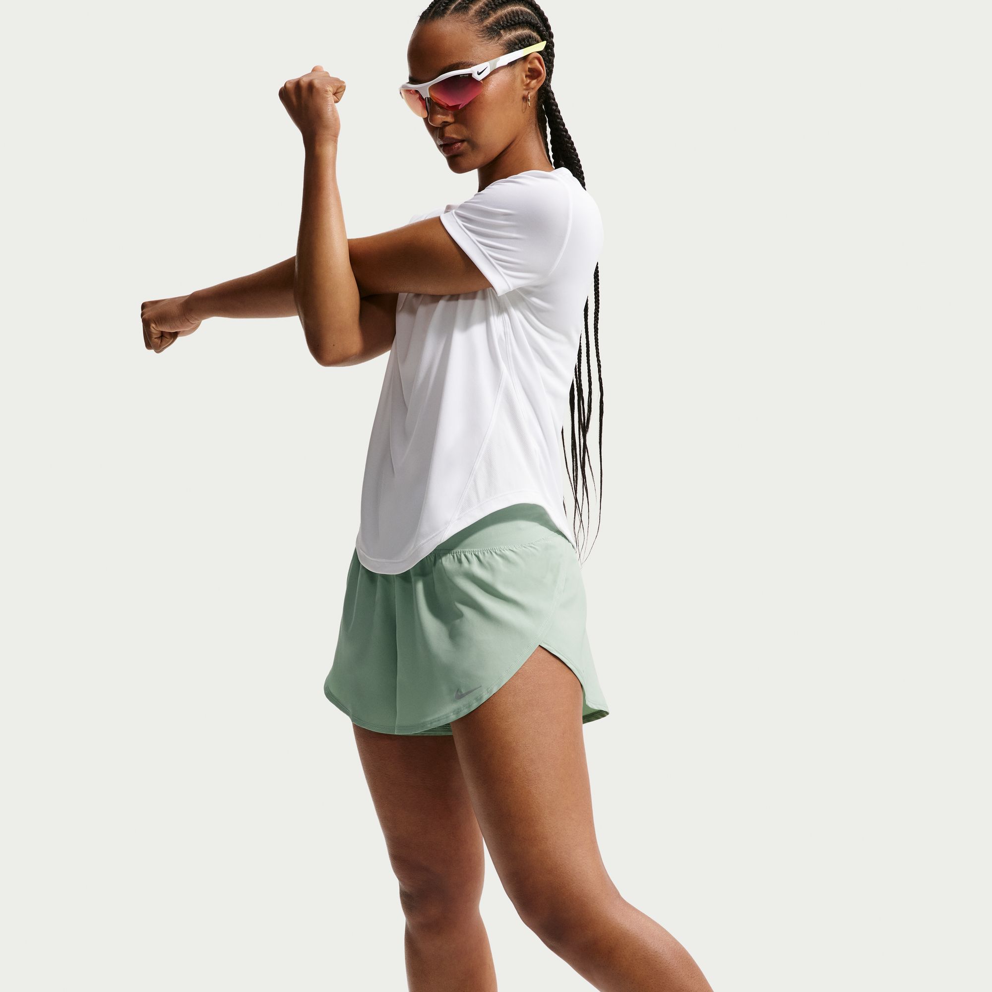 Nike Women's Flow Dri-FIT Mid-Rise Running Shorts product image