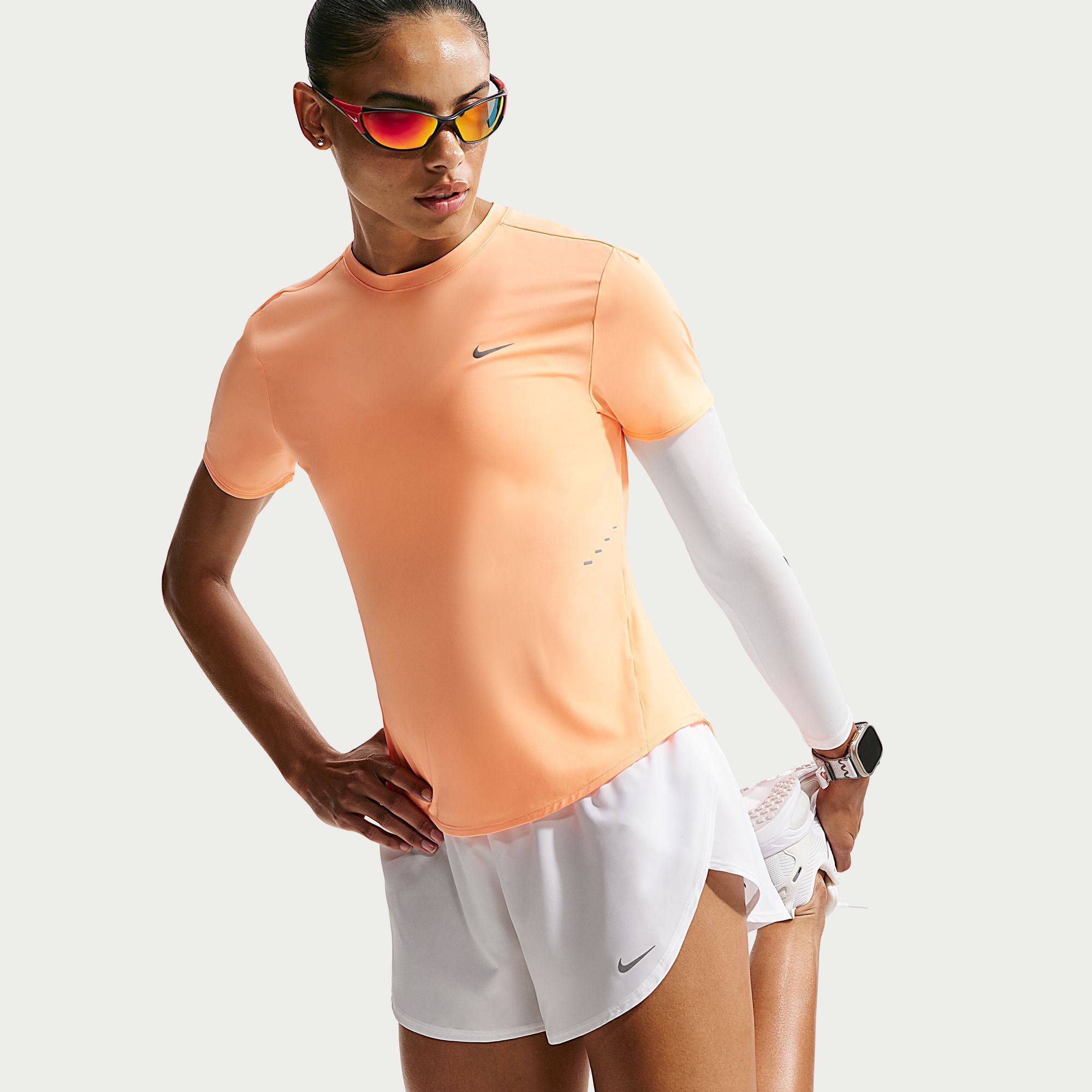 Nike Women's Flow Dri-FIT Mid-Rise Running Shorts product image