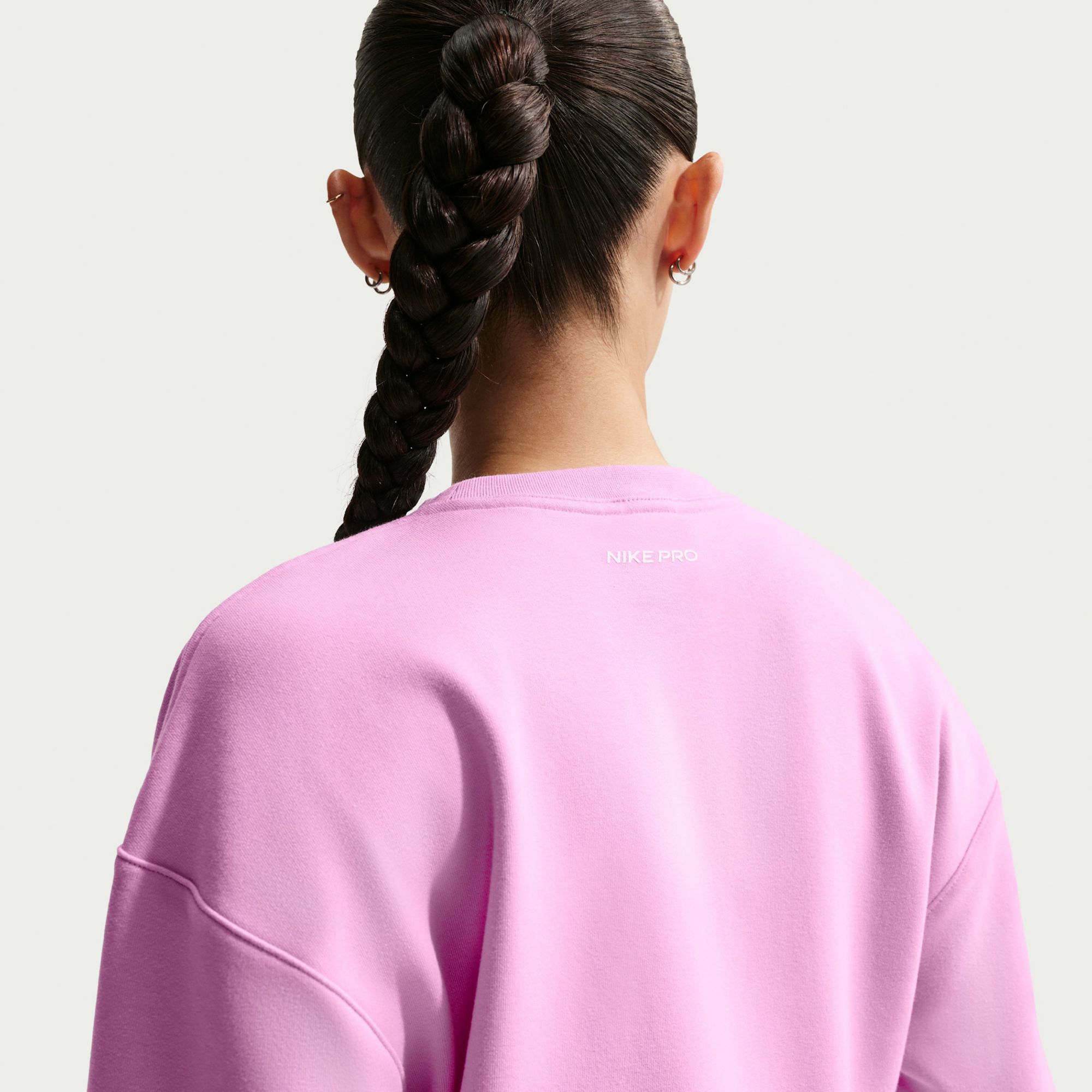 Nike Women's Pro Dri-FIT Crew-Neck French Terry Top product image