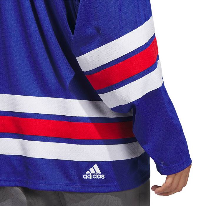 New York Rangers Blue Fanatics Jersey Sweater Jersey Lace Up Neck Classic  Logo