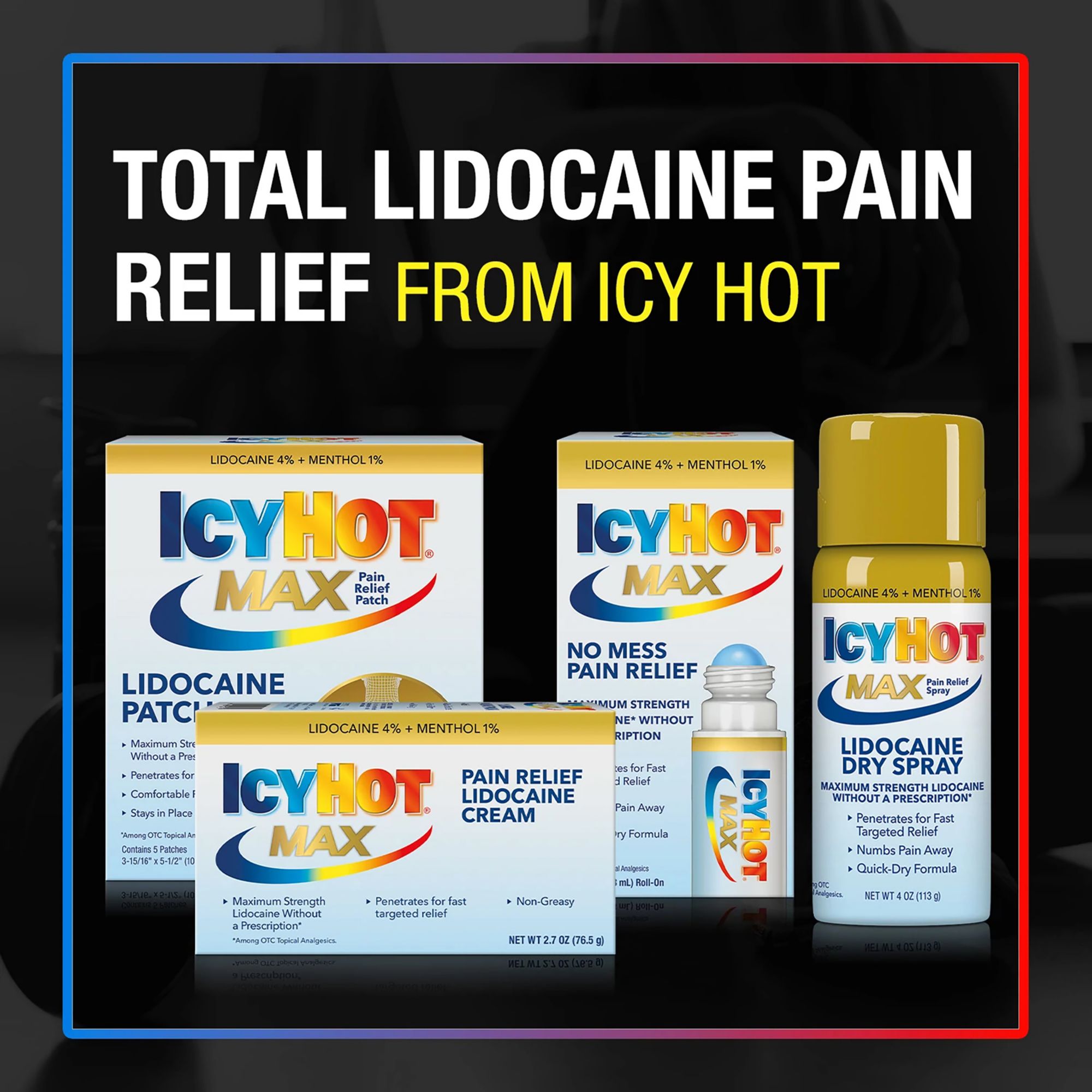 Icy Hot Original Back Patch with Lidocaine - 5 Count product image
