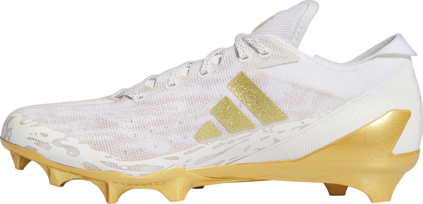 Adidas white and gold football cleats best sale