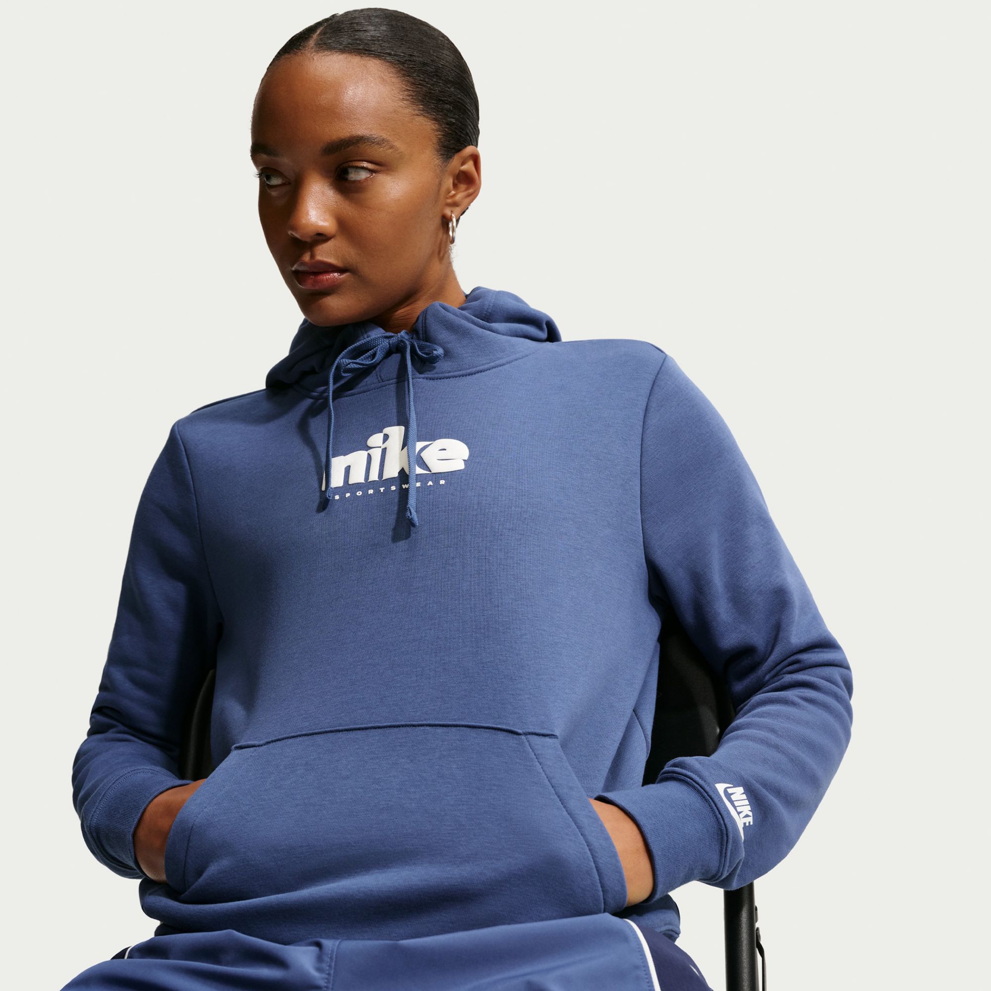 Nike Women's Sportswear Club Fleece Graphic Pullover Hoodie product image
