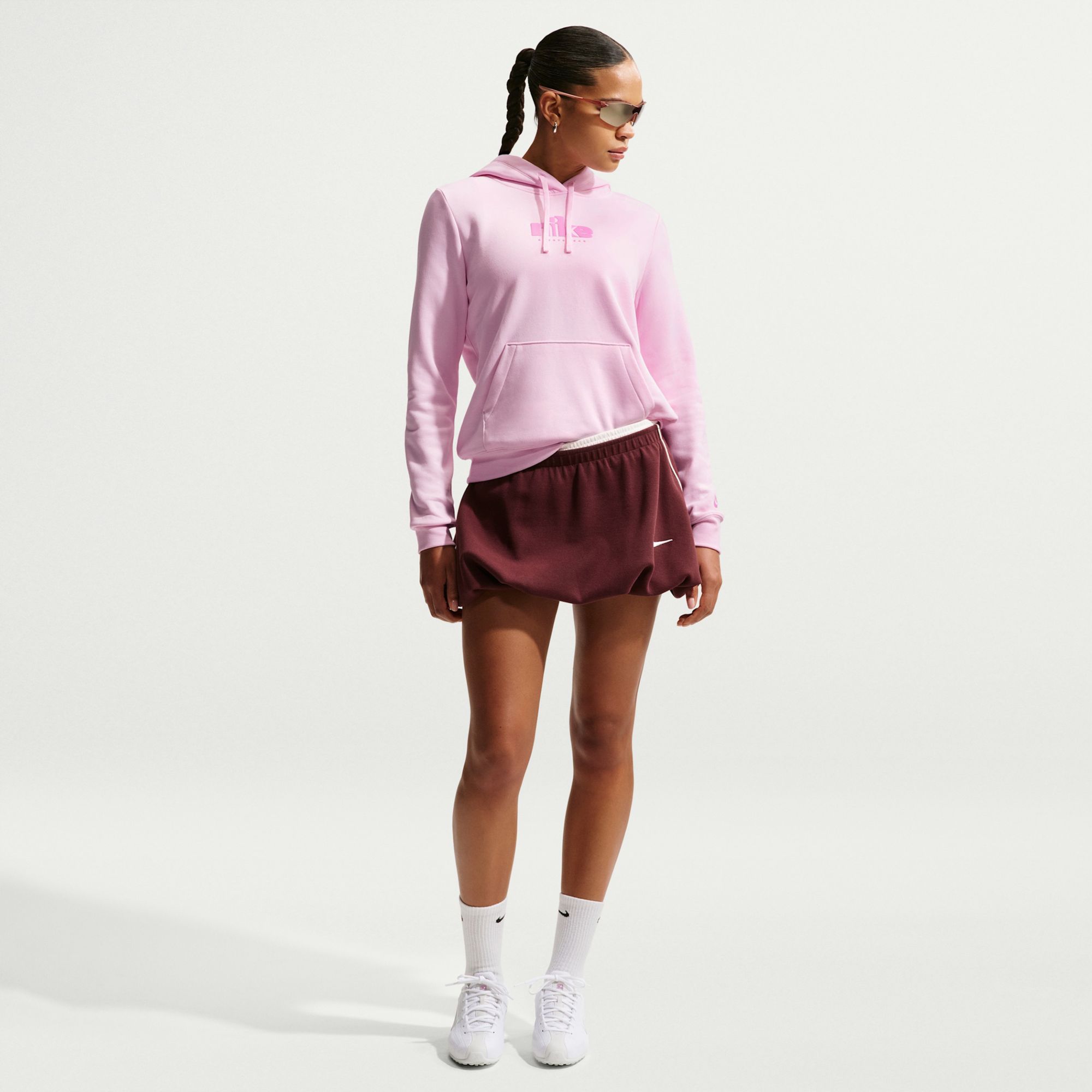 Nike Women's Sportswear Club Fleece Graphic Pullover Hoodie product image