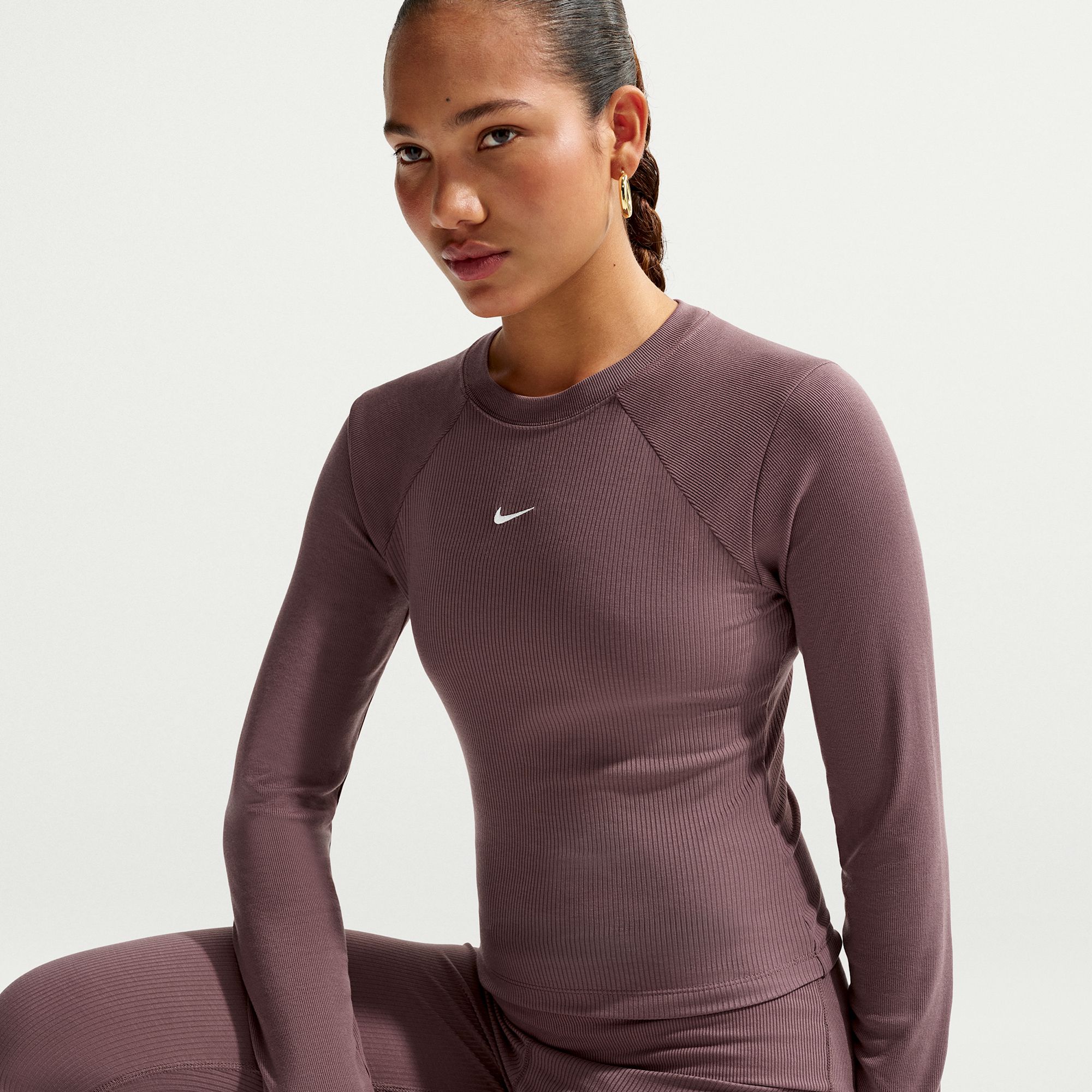 Nike Women's Sportswear Chill Knit Tight Long-Sleeve Ribbed Top product image