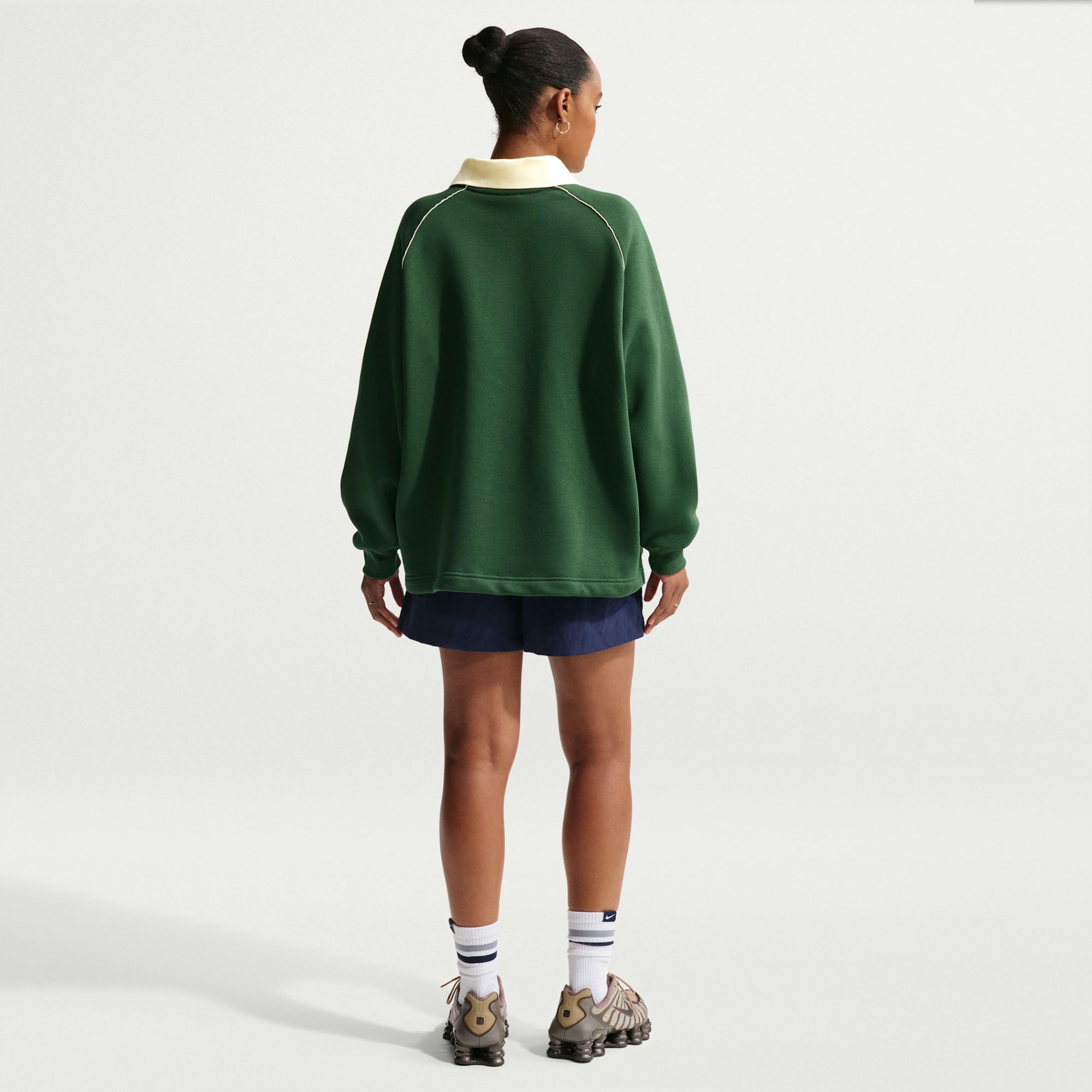 Nike Women's Sportswear Phoenix Fleece Oversized Graphic Polo Top product image