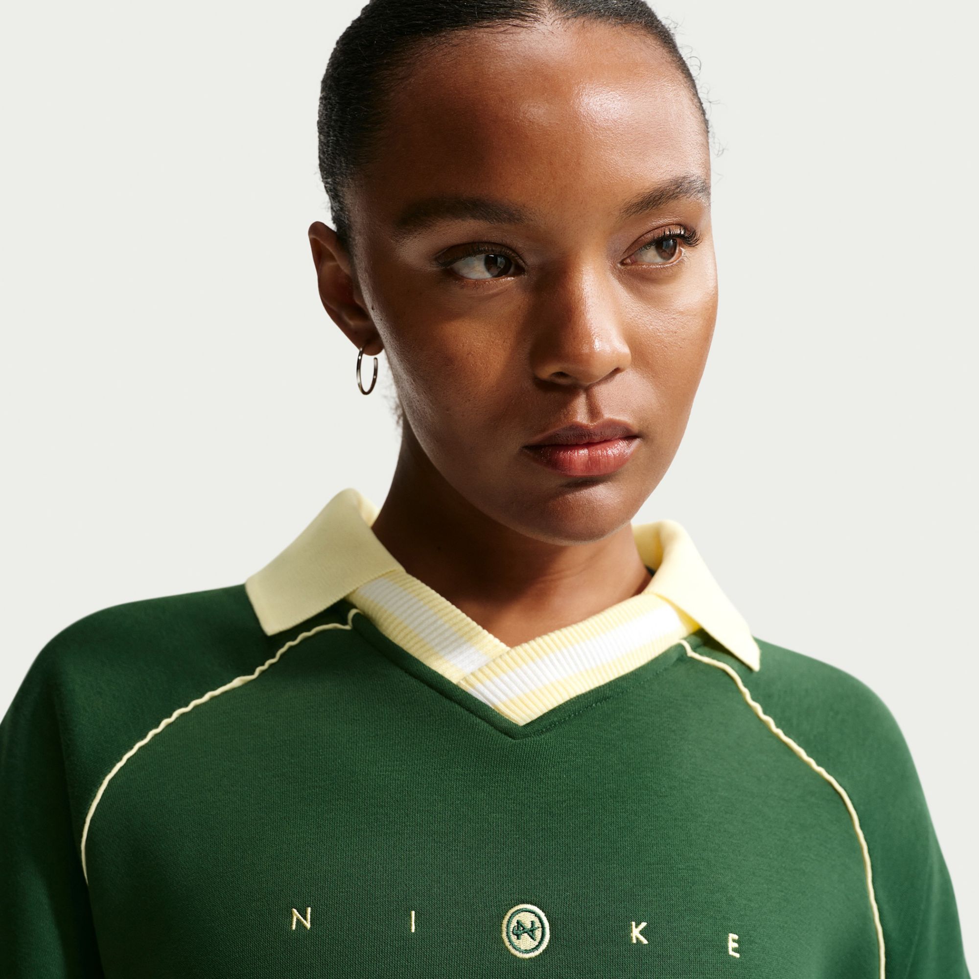 Nike Women's Sportswear Phoenix Fleece Oversized Graphic Polo Top product image