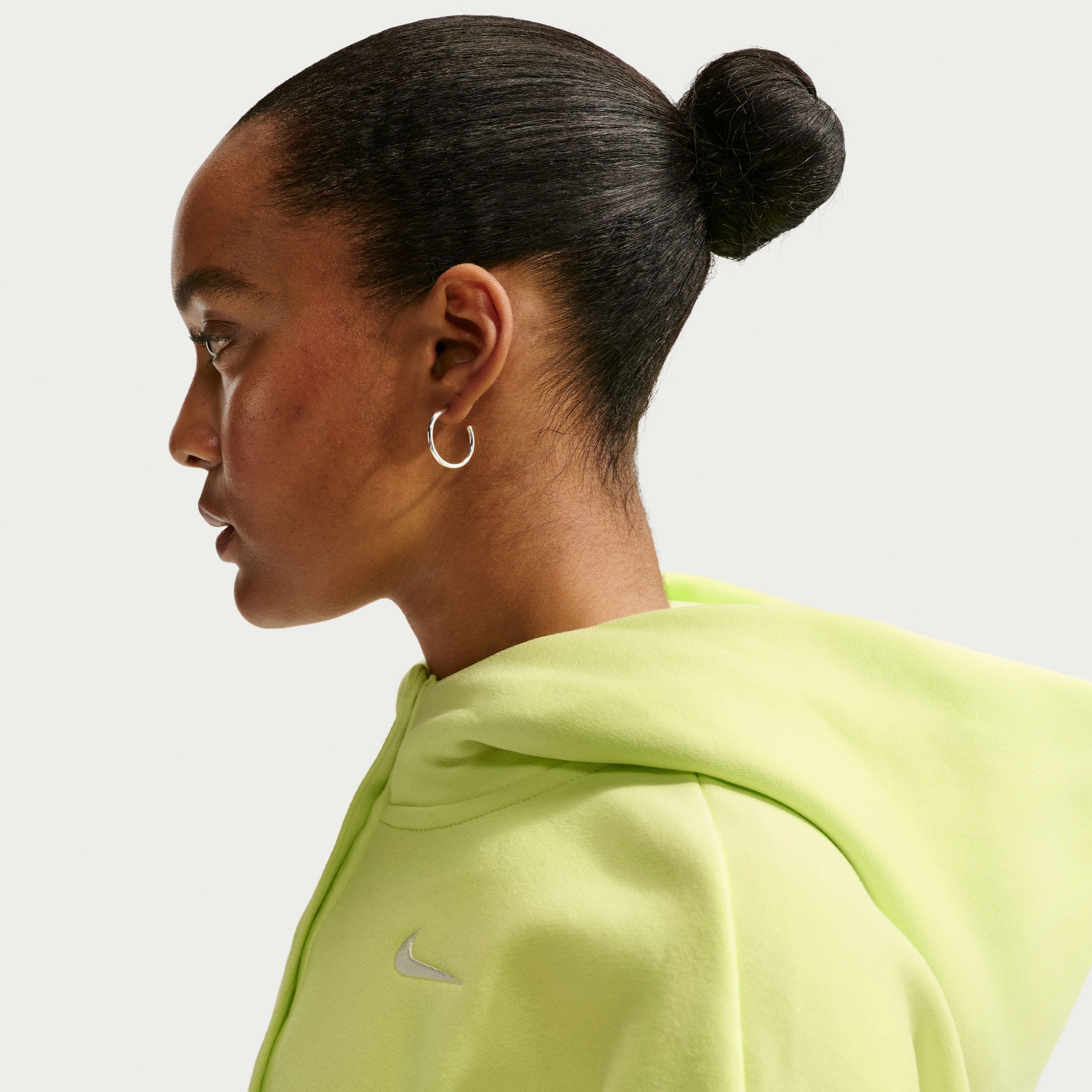 Nike Women's Sportswear Phoenix Fleece Oversized Cropped Henley Hoodie product image